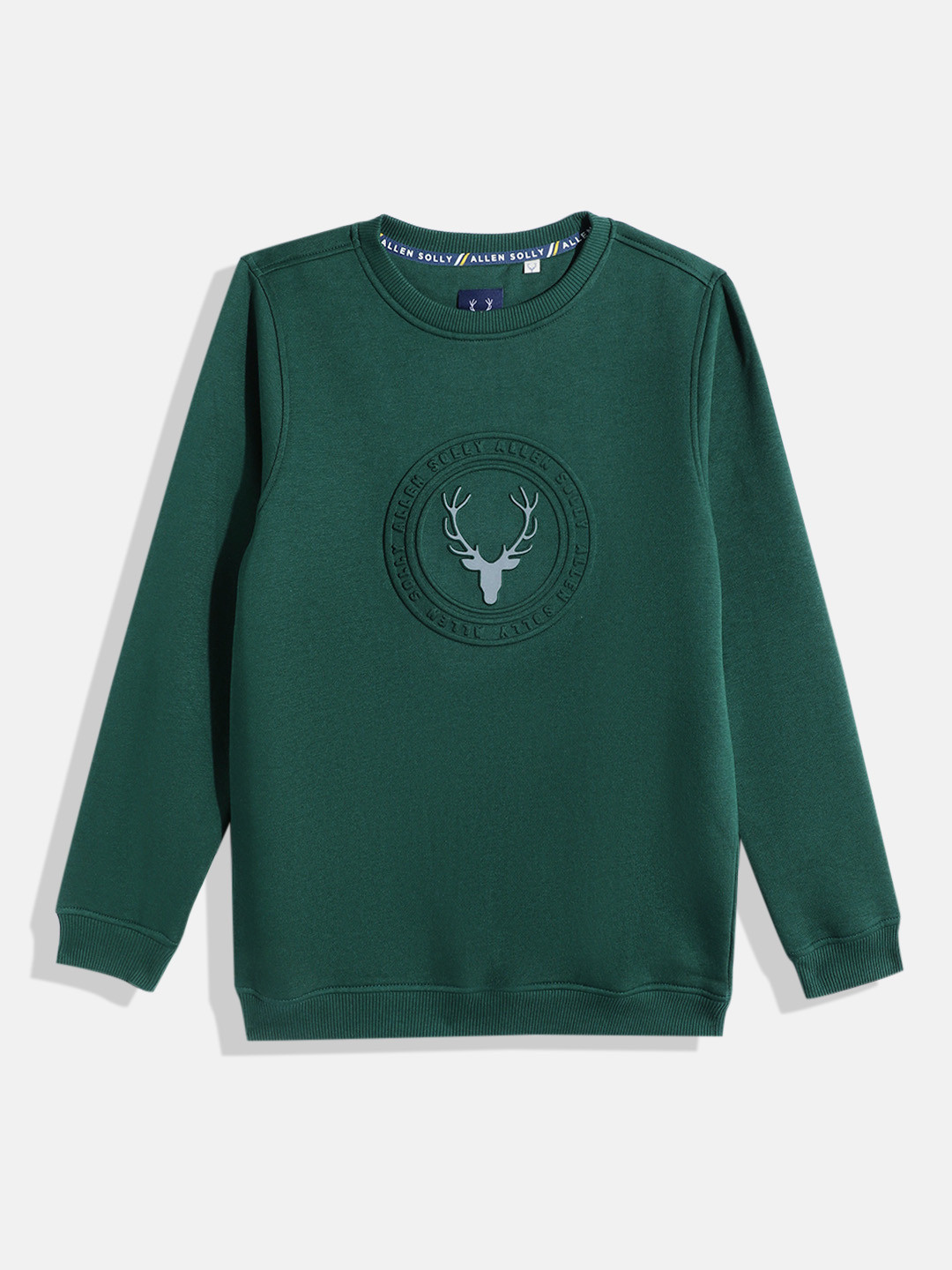 Allen Solly Junior Boys Brand Logo Reflective Printed Embossed Sweatshirt