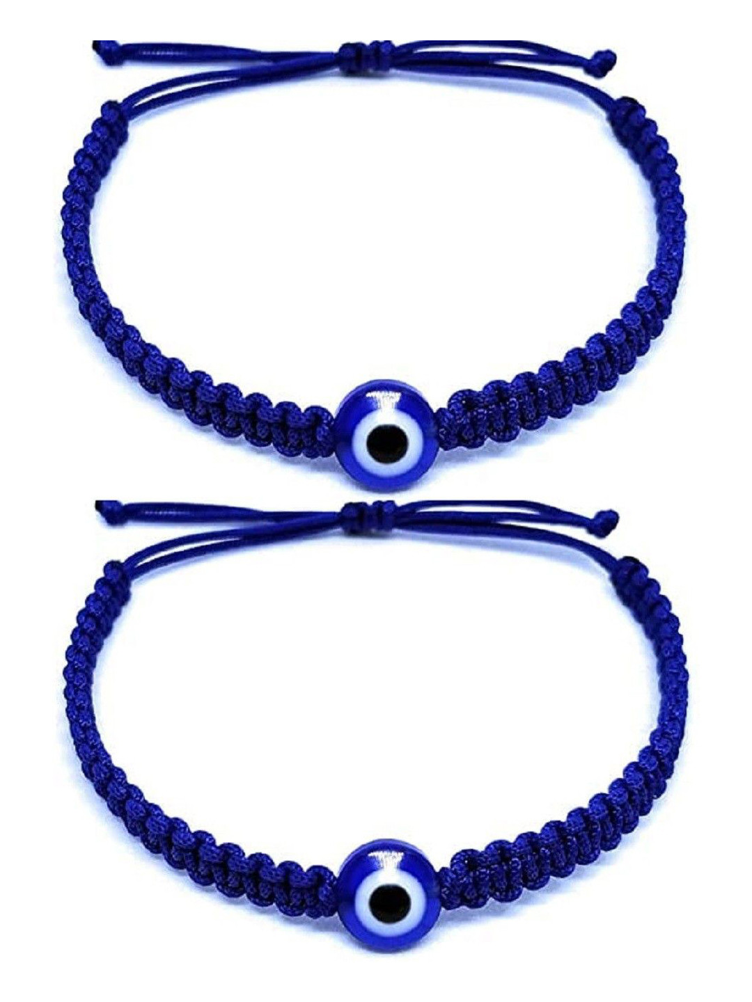 QNAM Blue Fabric Zircon Bracelet