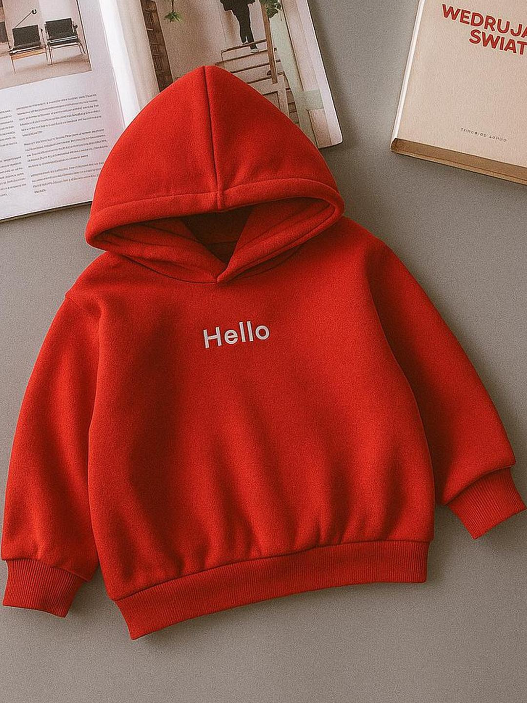 Lil.snuggles Kids Printed Hooded Fleece Sweatshirt