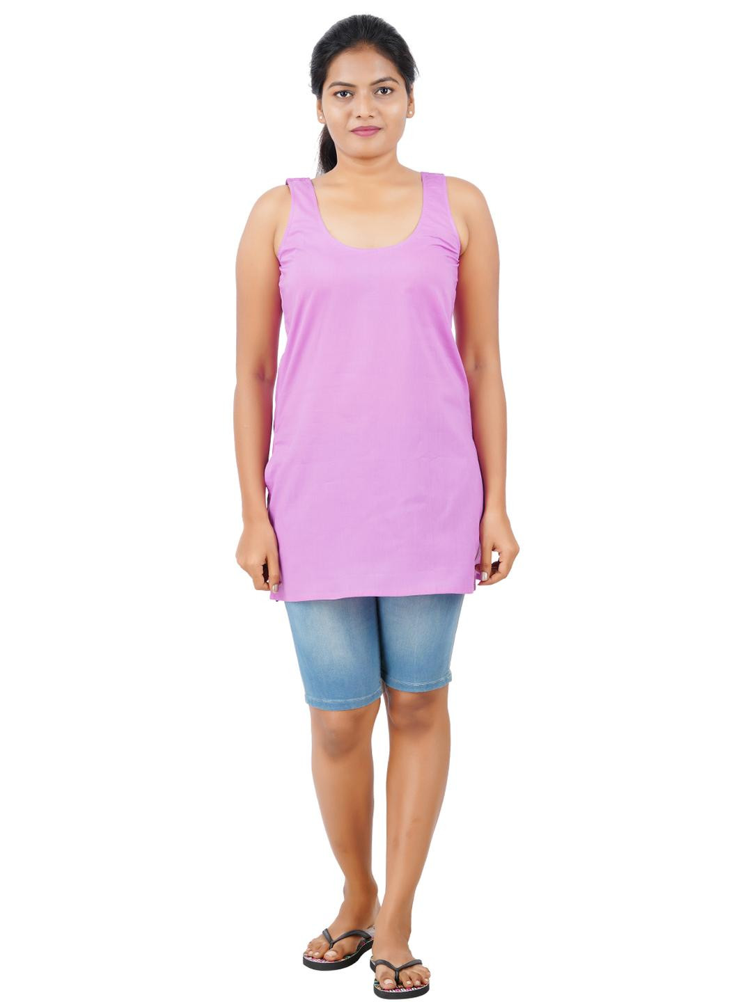 Happy Bunny Pack of 2 Women Cotton Thigh Length Inner Slip