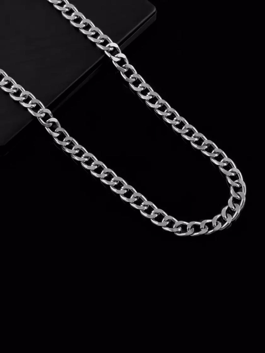 FASHION EMPIRE Men Silver Silver-Plated Chain