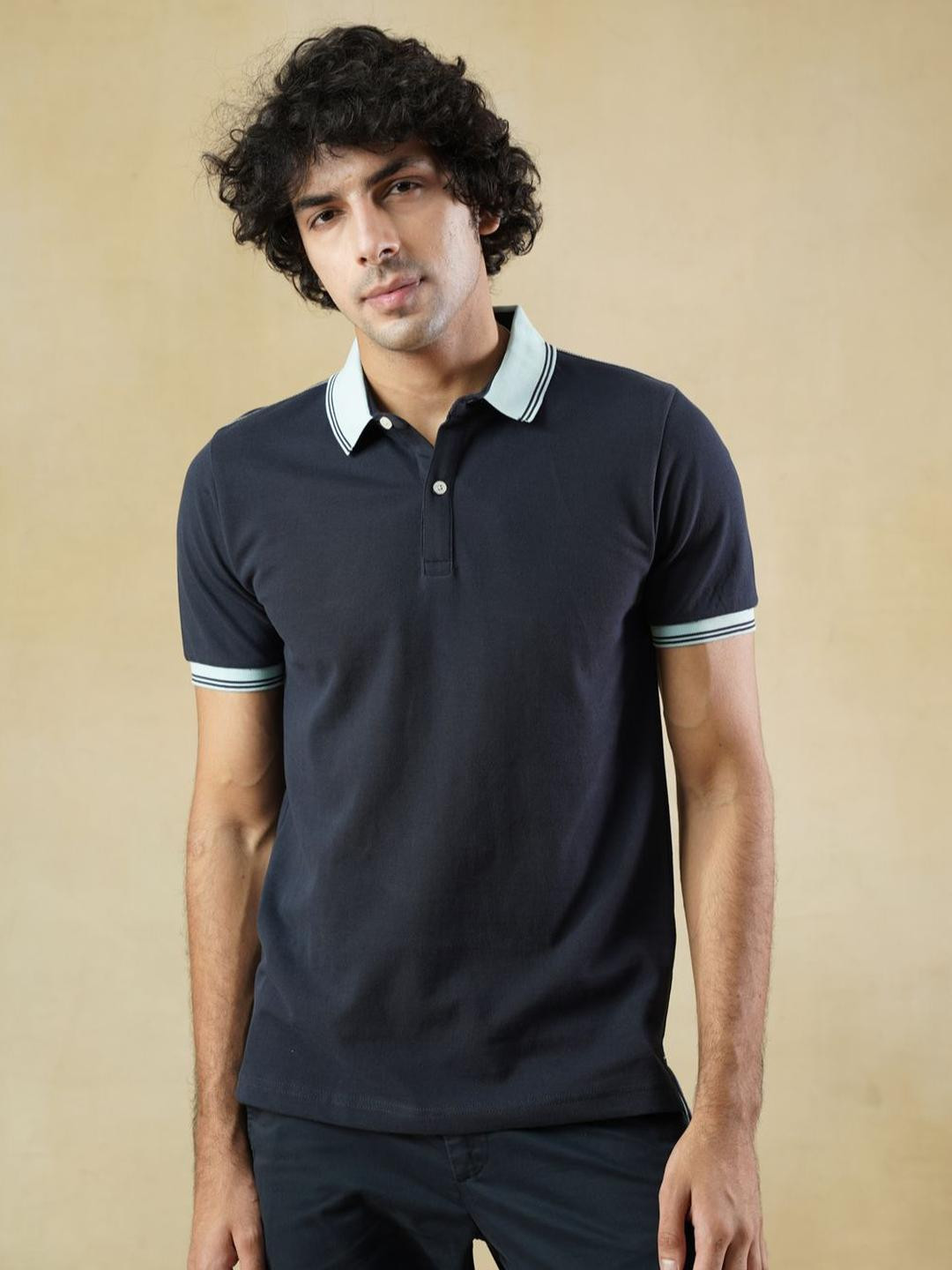 STOIK Polo Collar Pure Cotton T-shirt