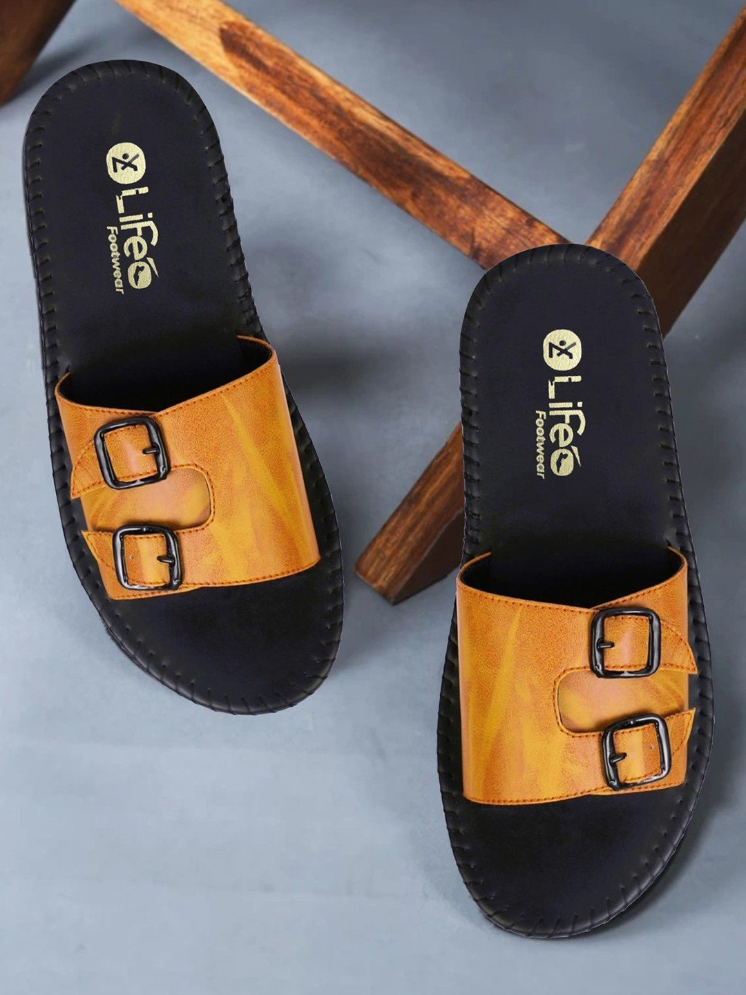 LIFA TRADERS Men Slip On Comfort Sandals