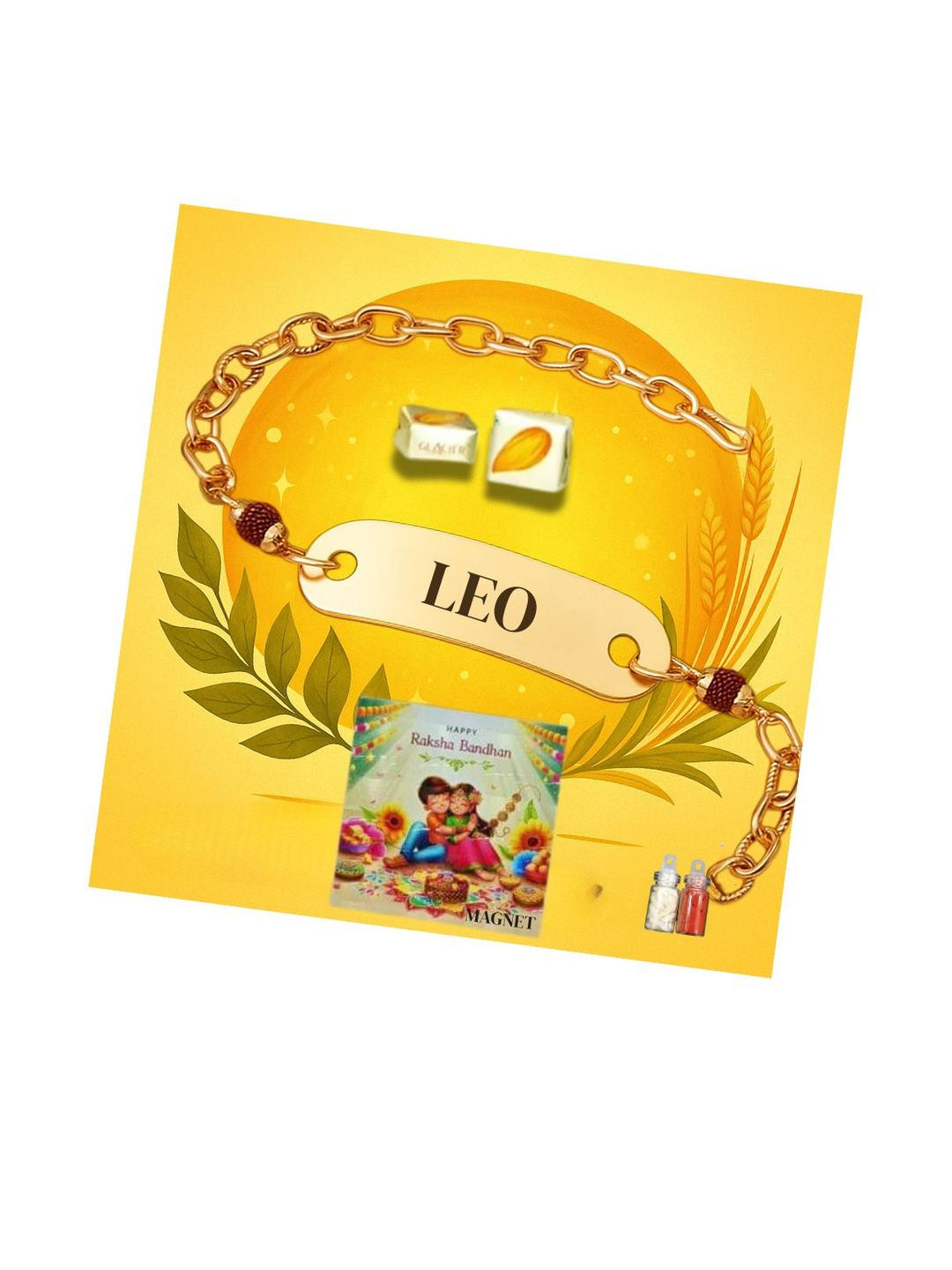 vs club Metal Zodiac Sign Rakhi Bracelet