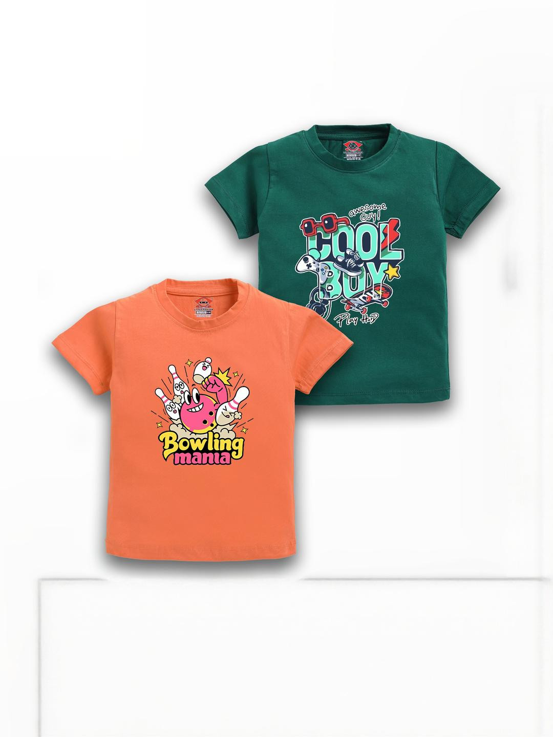 LITTLE FIGHTER Boys 2 Printed Applique T-shirt