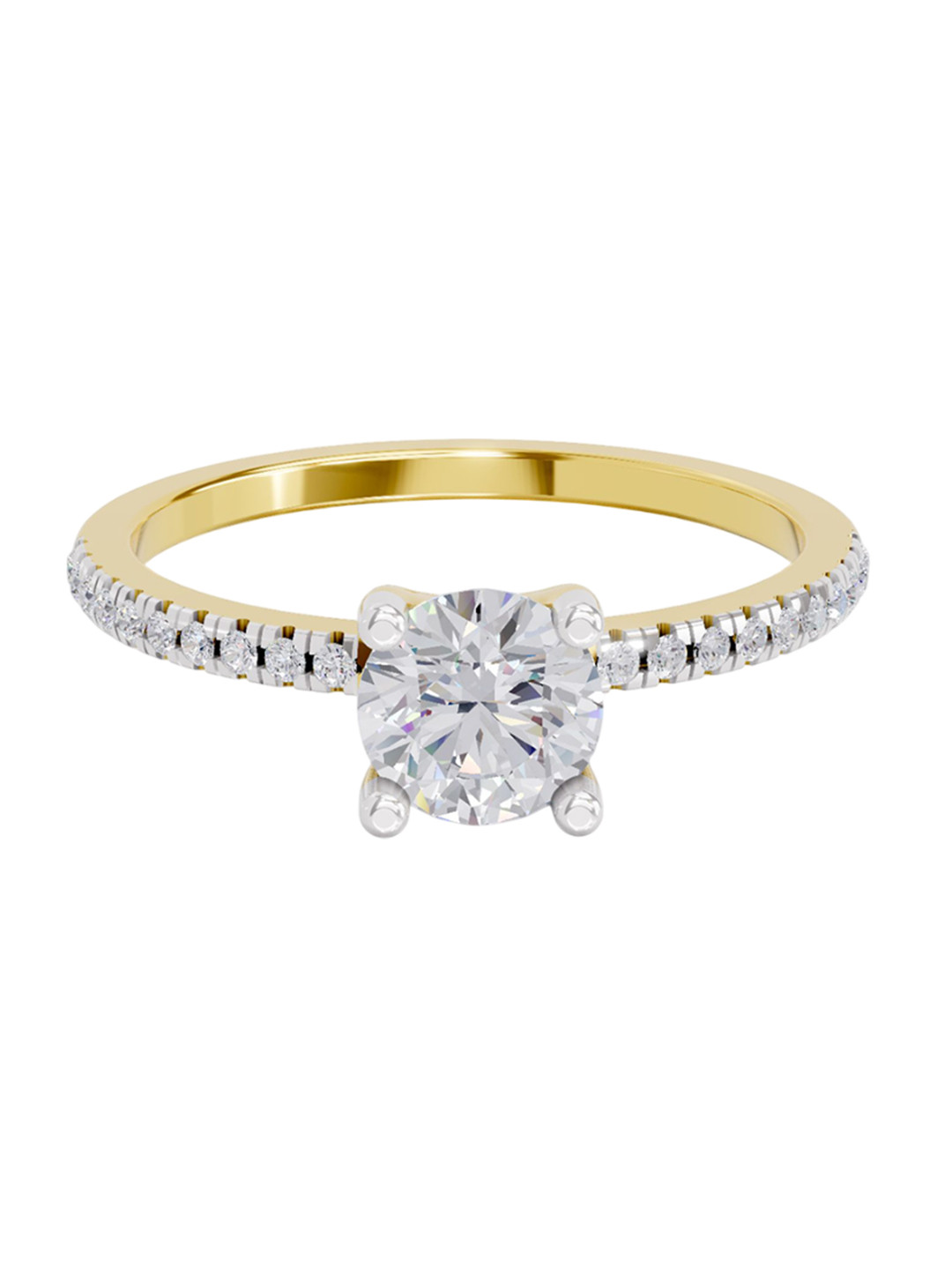 Sparkles Women 14 KT Gold Lab Grown 0.82 Carat Diamond Ring 1.78 GM