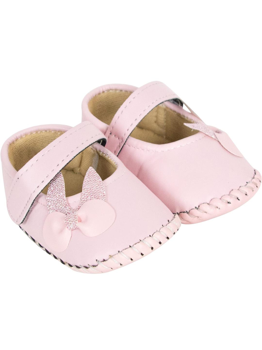 NESKA MODA Girls Pink Booties