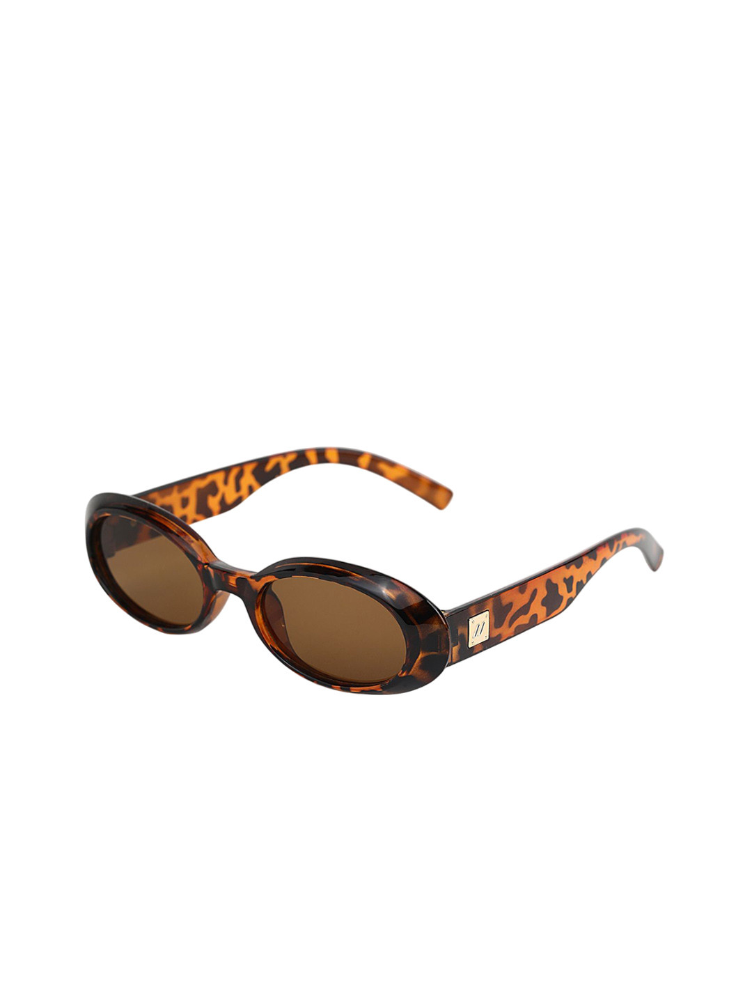 LULU & SKY Women Animal Printed Frame Oval Sunglasses