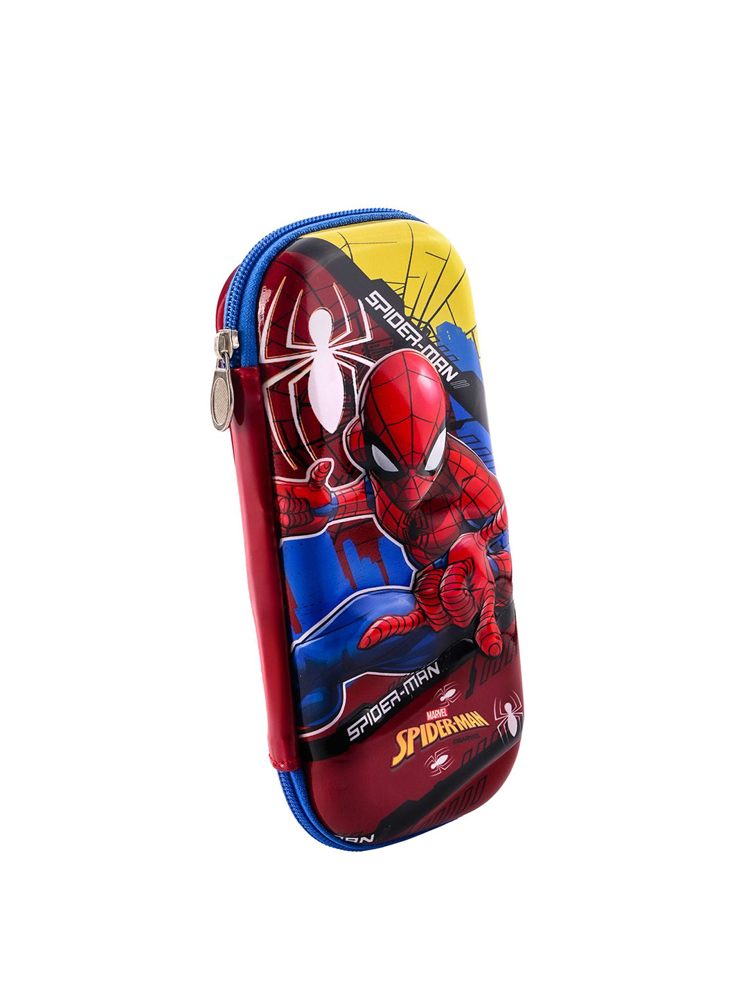 YK Boys Spider Man Printed Waterproof 3D Pencil Box with Zip