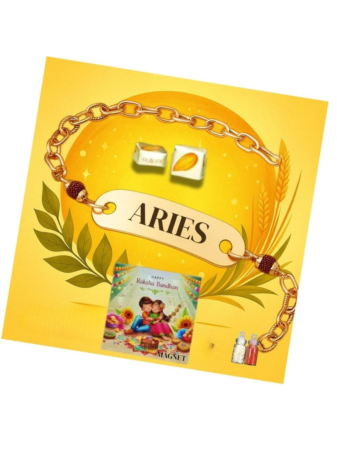 vs club Zodiac Sign Rakhi Bracelet for Brother