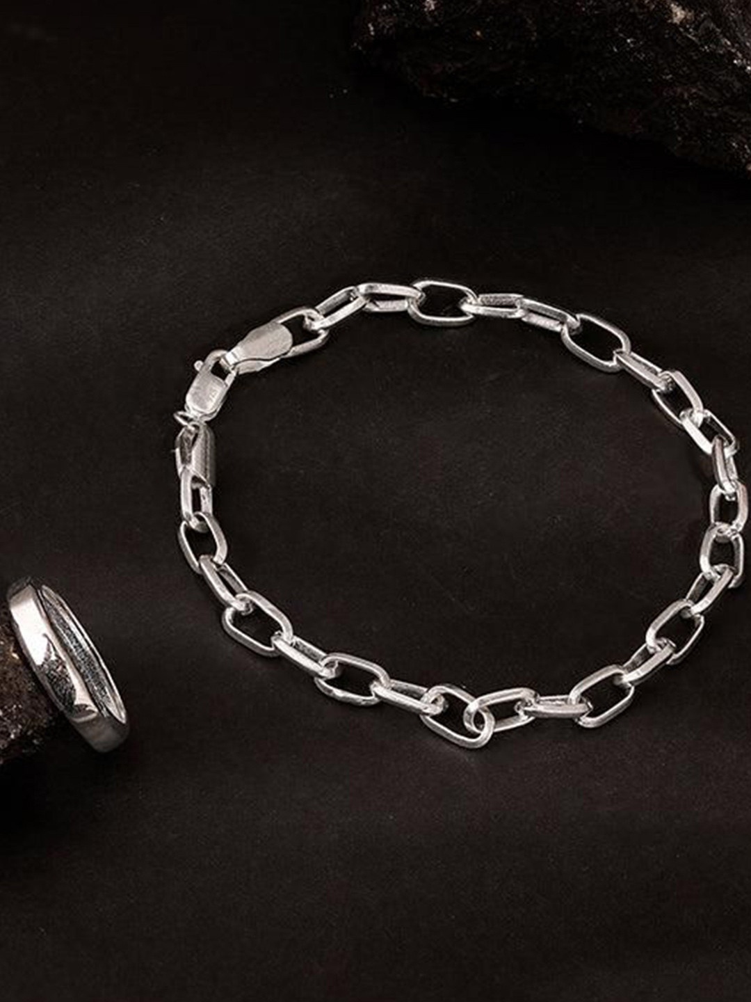 GIVA Men 925 Silver Boss Vibe Jewellery Set