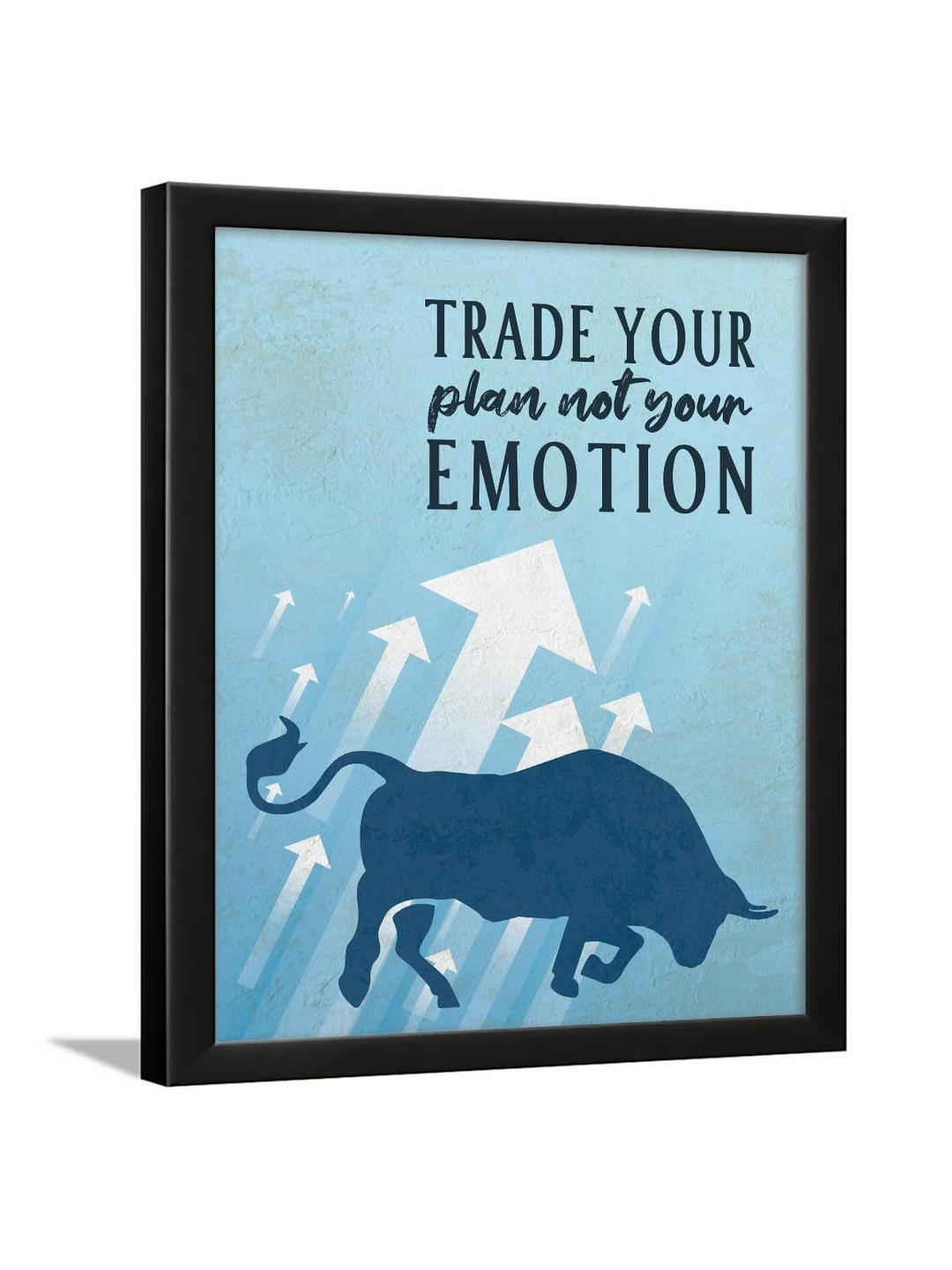 Chaka Chaundh Blue & White Typography Wall Art