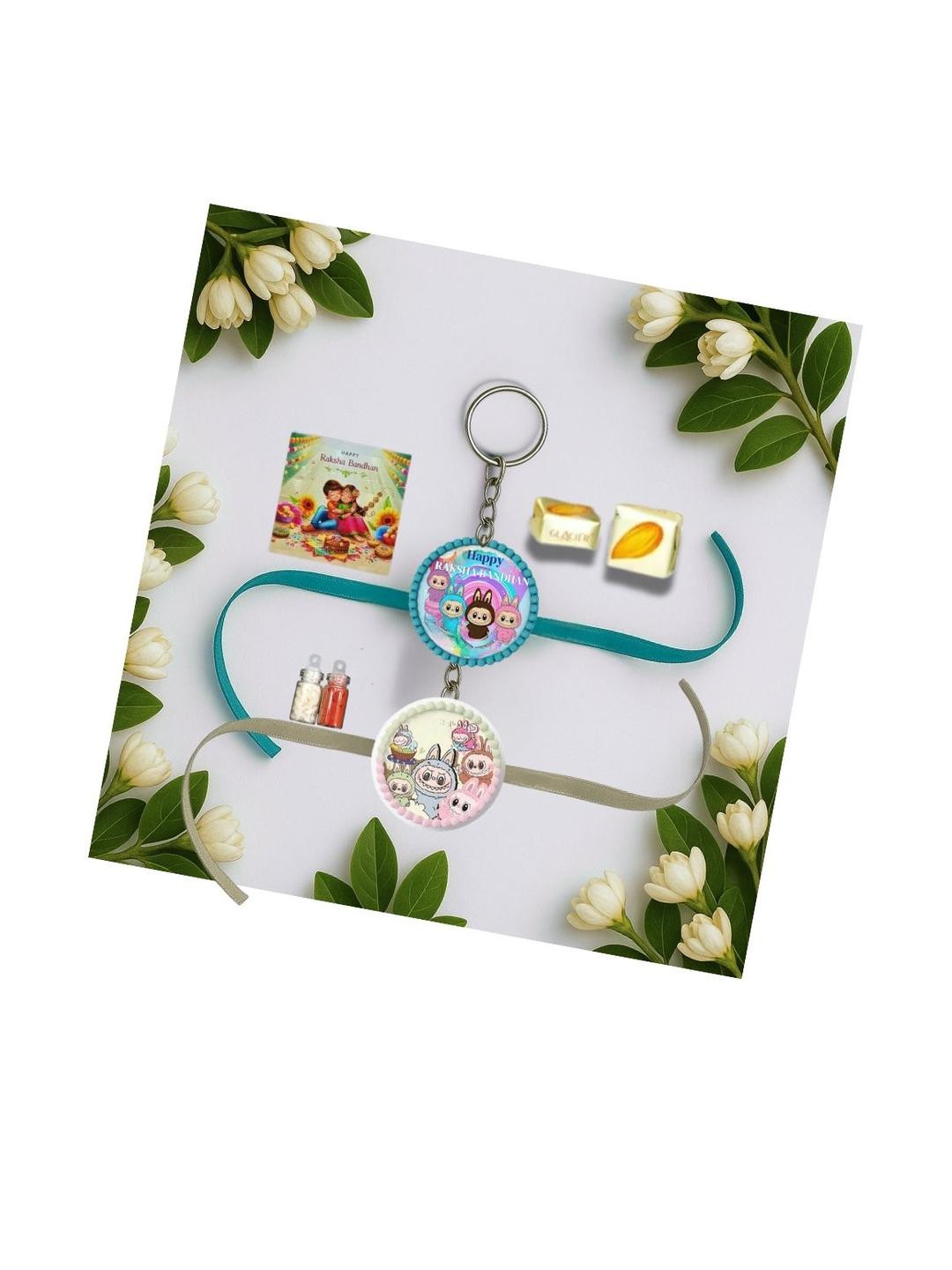 vs club Unisex Labubu Cartoon Character Thread Rakhi