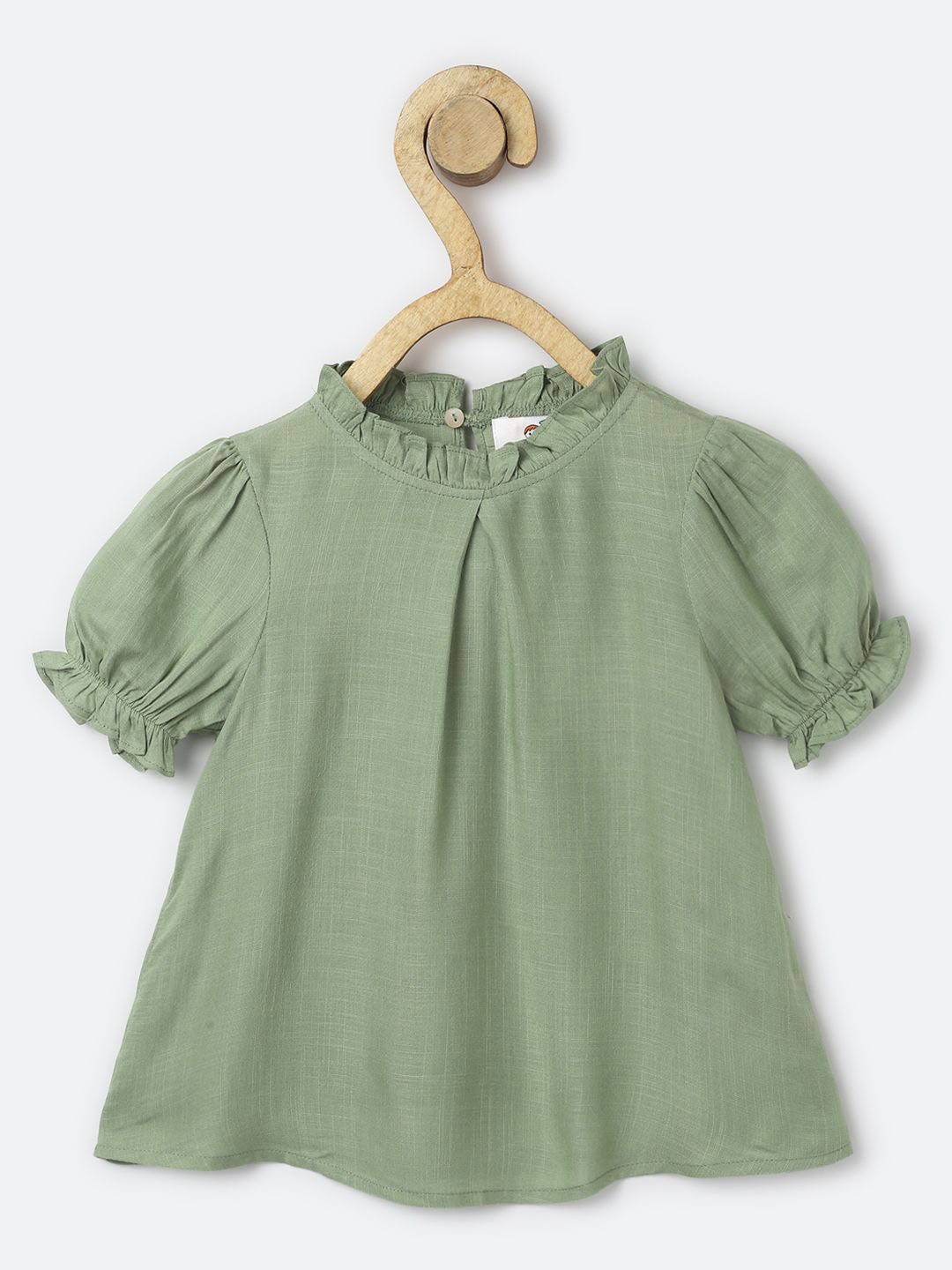 Chuppan chupai Girls Puff Sleeve Casual Top