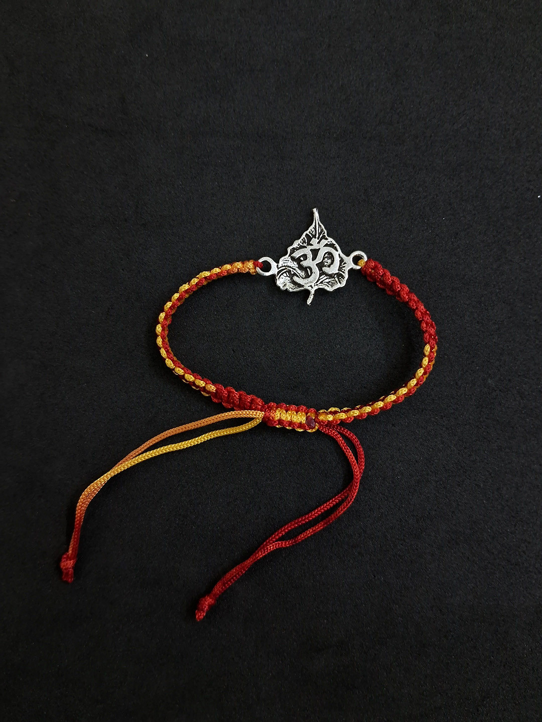 SHILLYN Sterling Silver OmRakshak Wraparound Rakhi