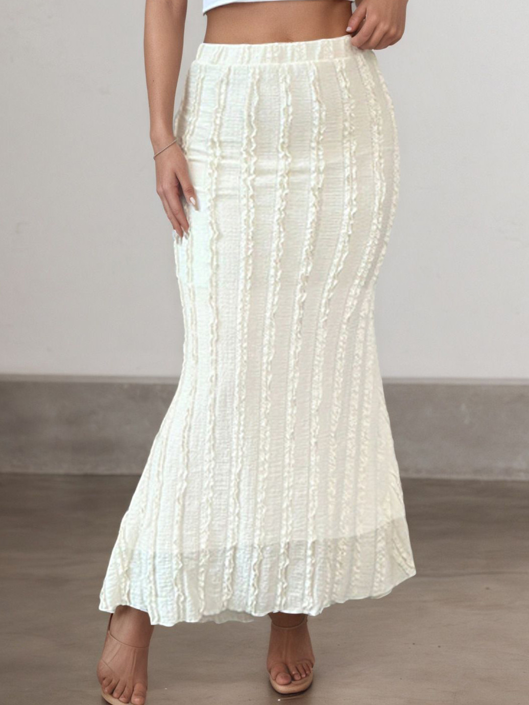 StyleCast x Revolte Self-Design Trumpet Maxi Skirt