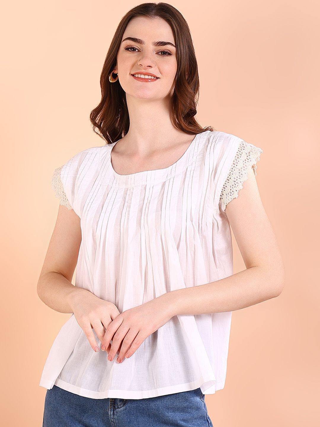 PinkTribe Tie and Dye Dyed Cotton Top