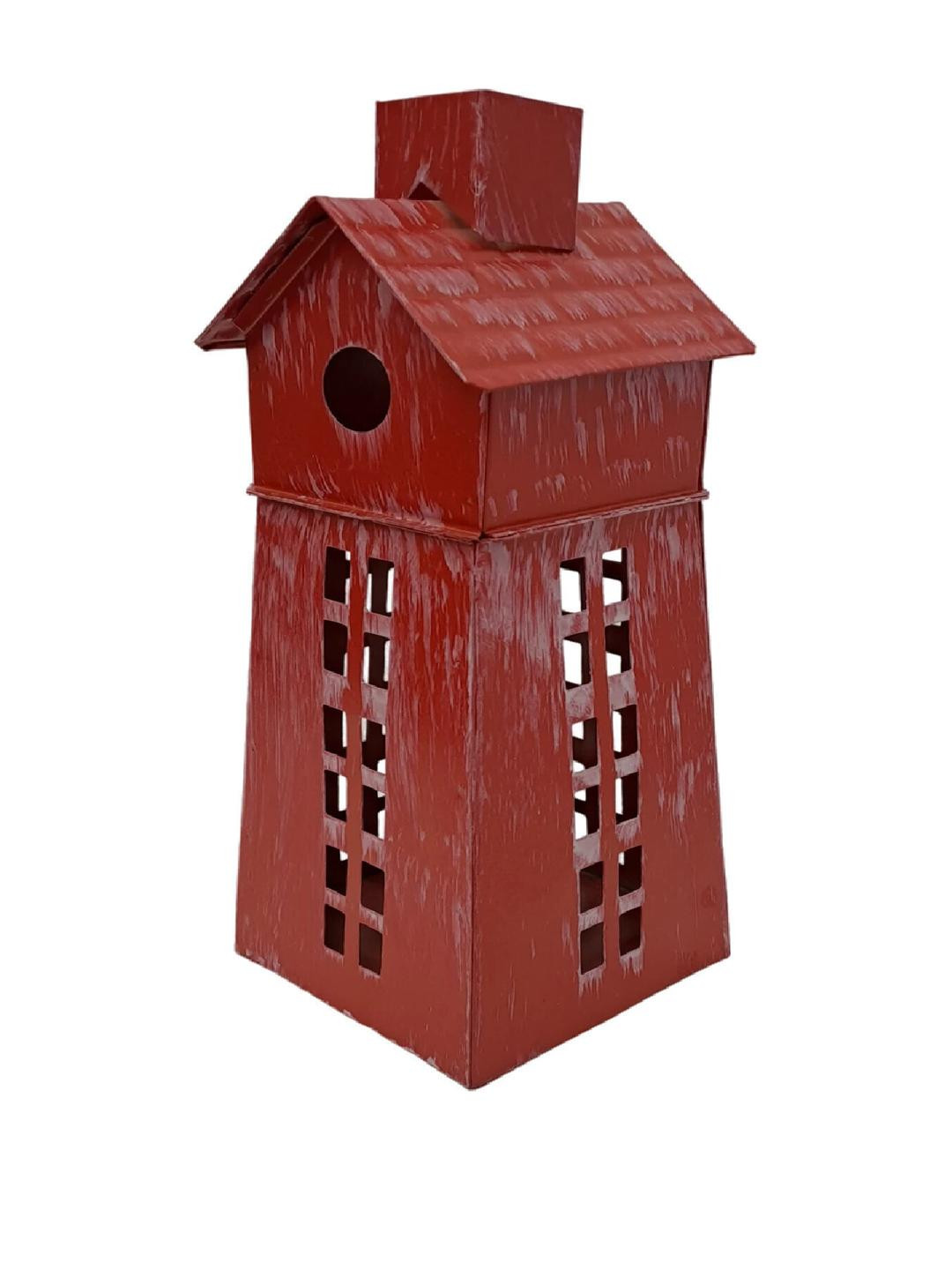 SHAURYA DESIGNS Red Table Lantern Showpiece