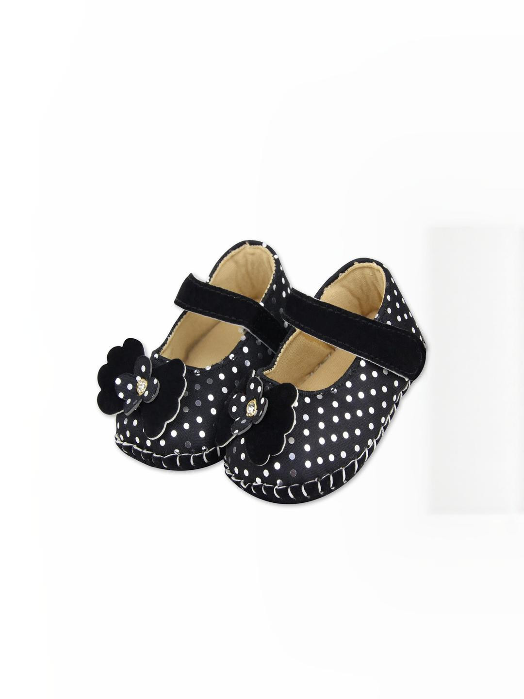 NESKA MODA Girls Polka Dot Booties