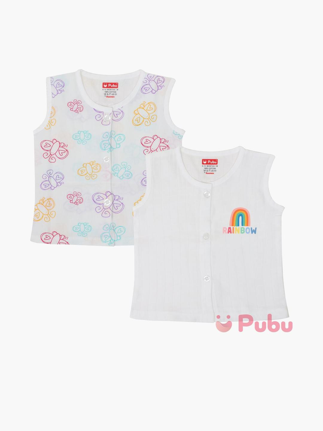 Pubu Pack Of 2 Printed Cotton short Top