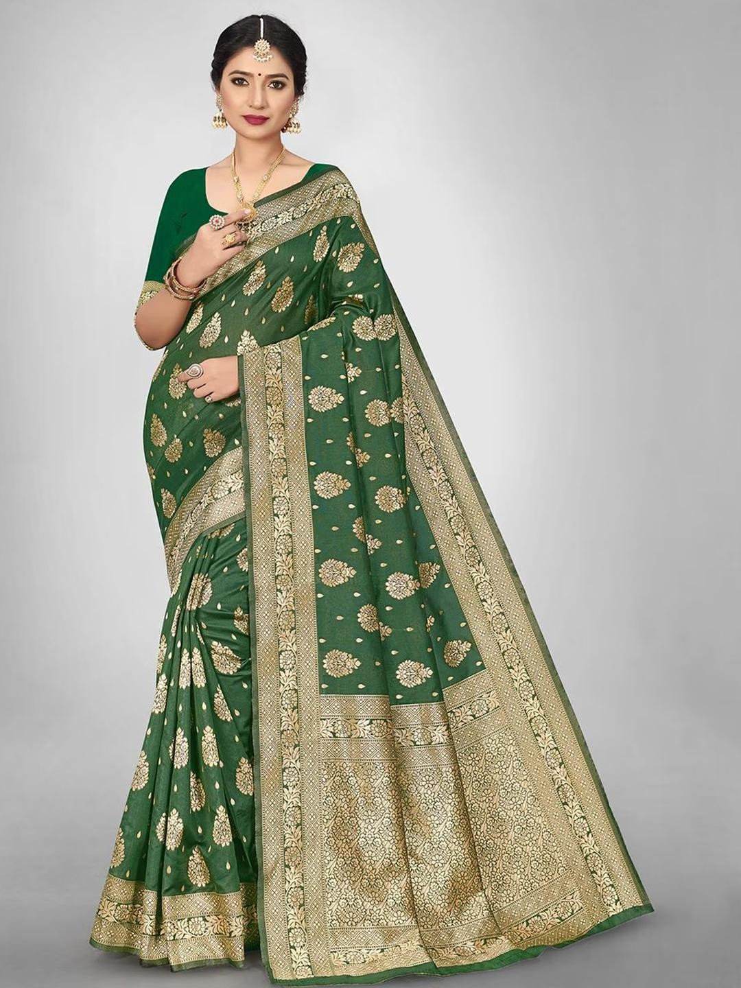 Parampara Ethnic Woven Design Banarasi Saree With Beautiful Blouse