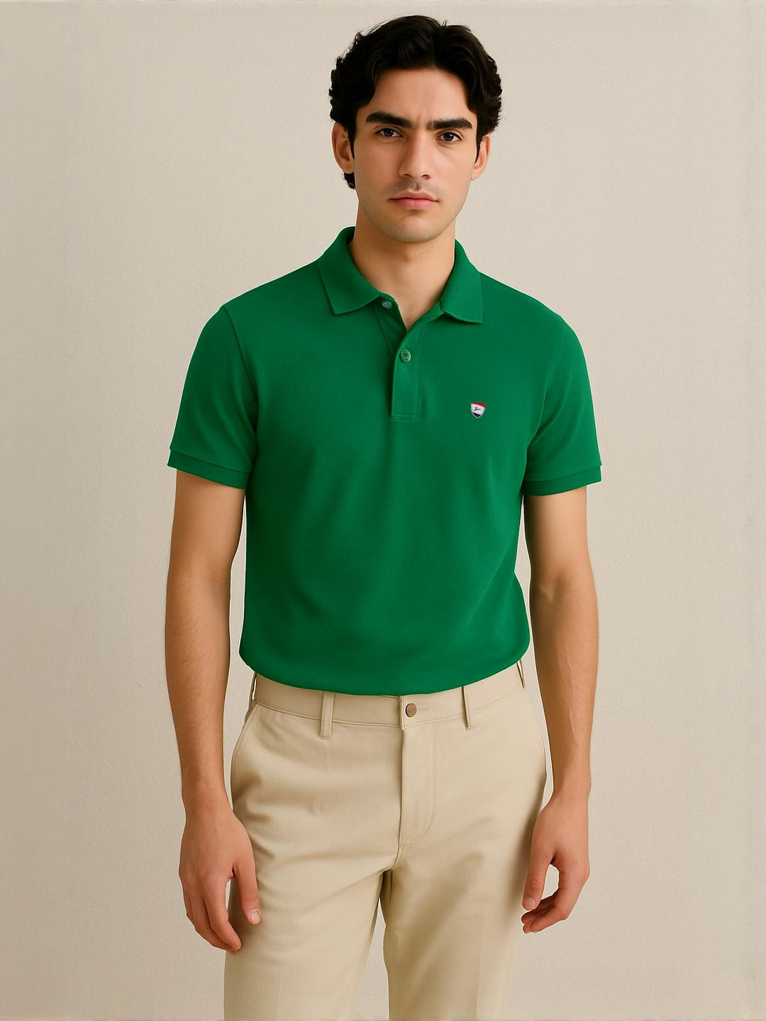 ZEFFIT Pack of 2 Men Polo Collar T-shirts