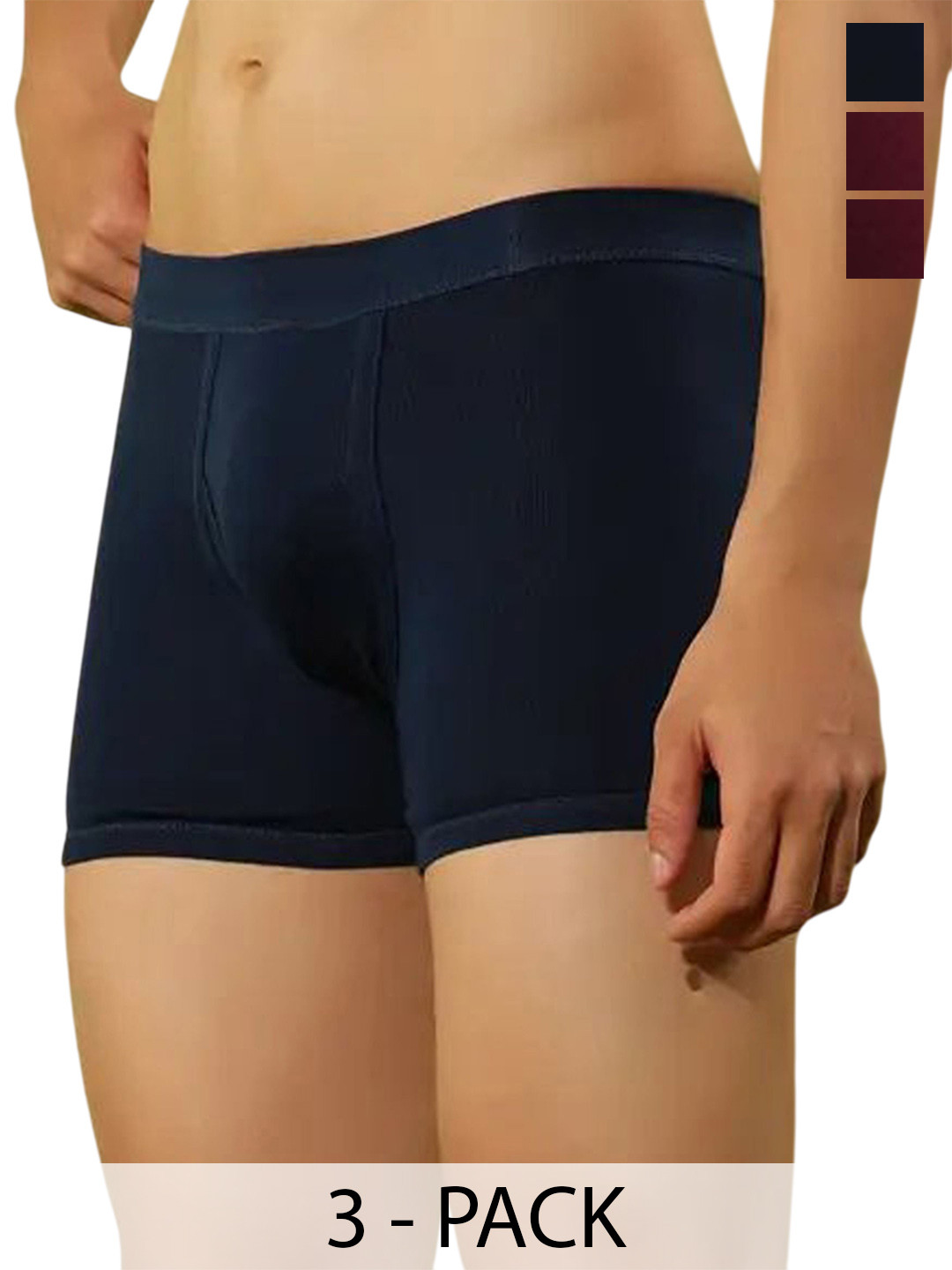 CAVENDERS Men Multi-Coloured Pack of 3 Cotton Briefs