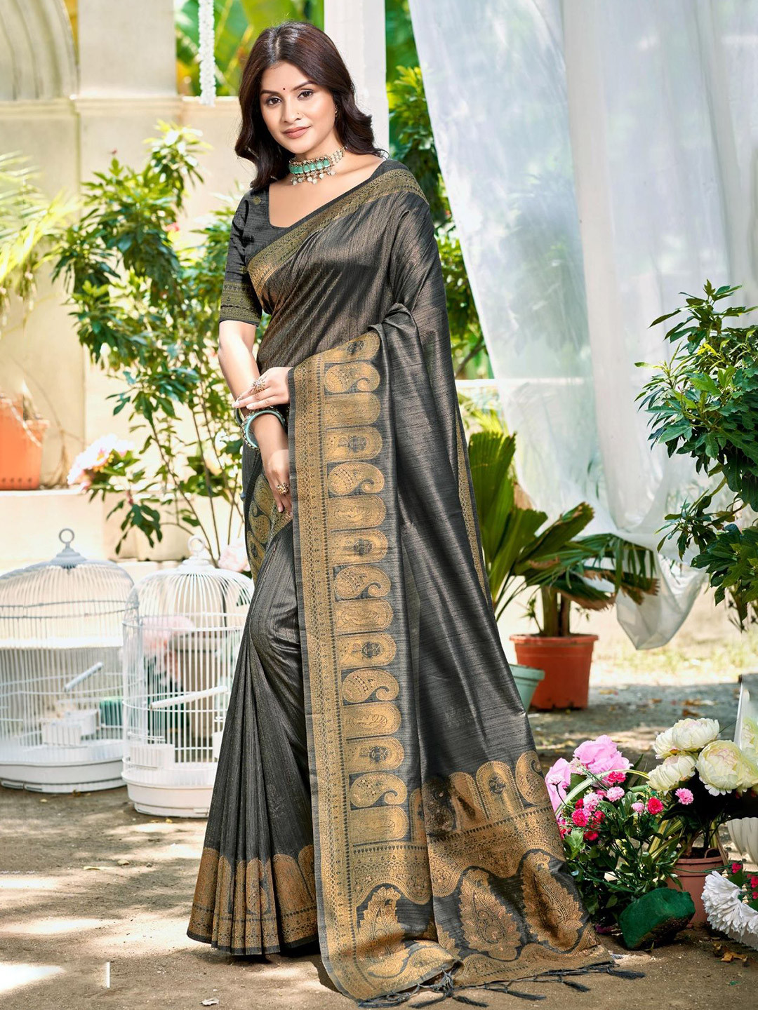 Mitera Woven Design Work Traditional Tussar Saree