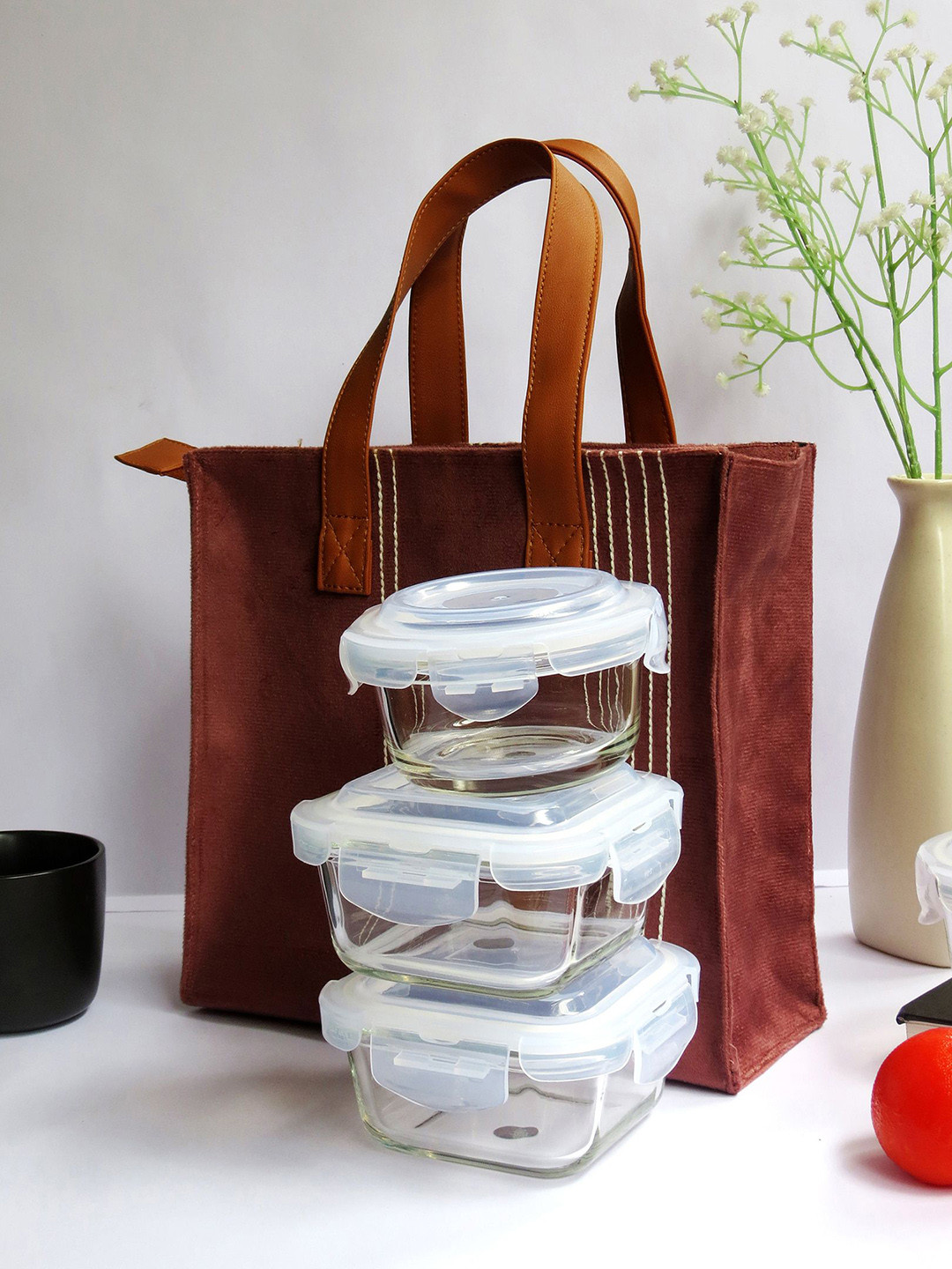 Mid July Home Striped Waterproof Lunch bags Travel Accessory