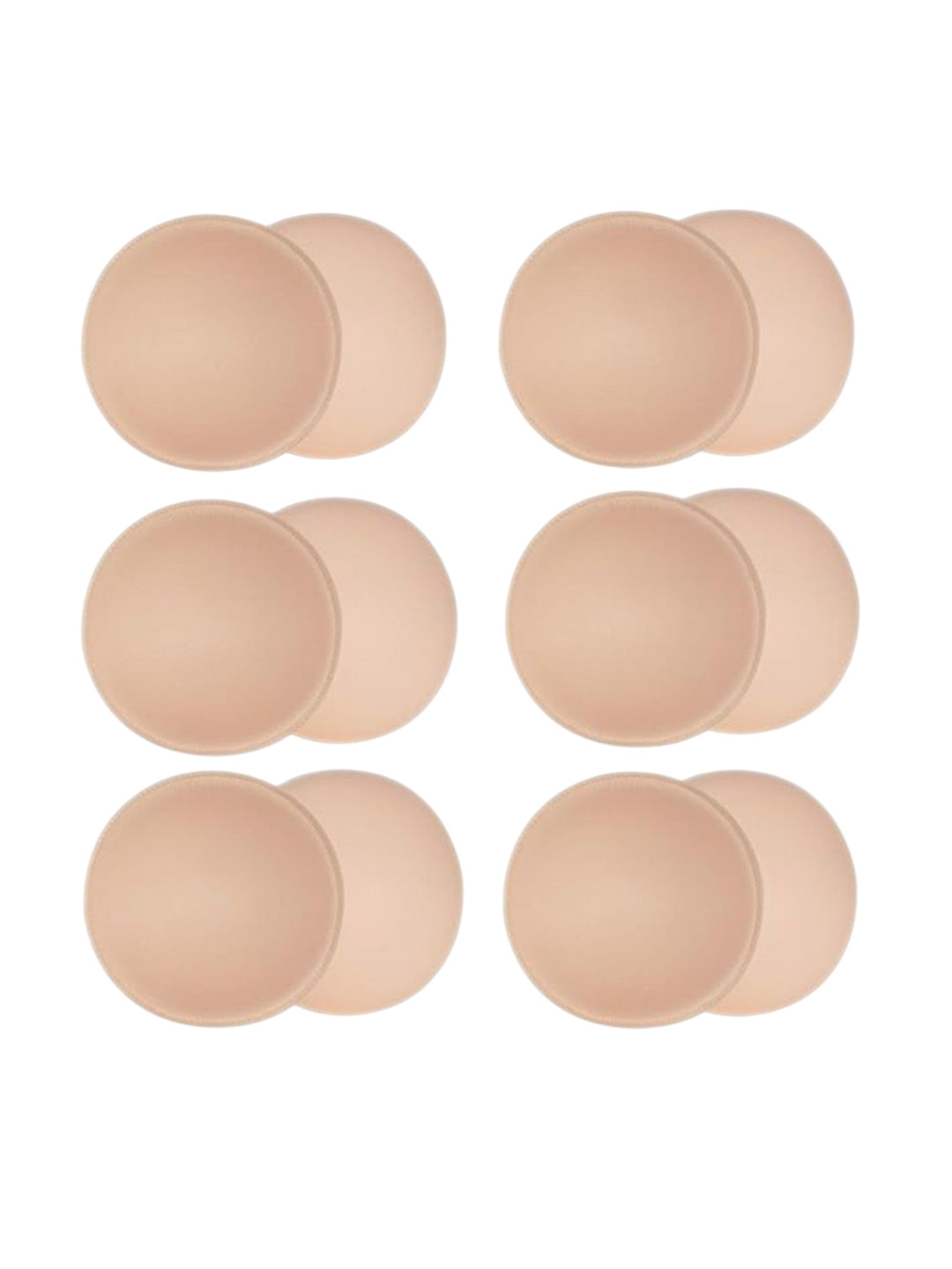G Heist Women Pack of 6 Round Breast Enhancer Insert Stick-On Bra Pads