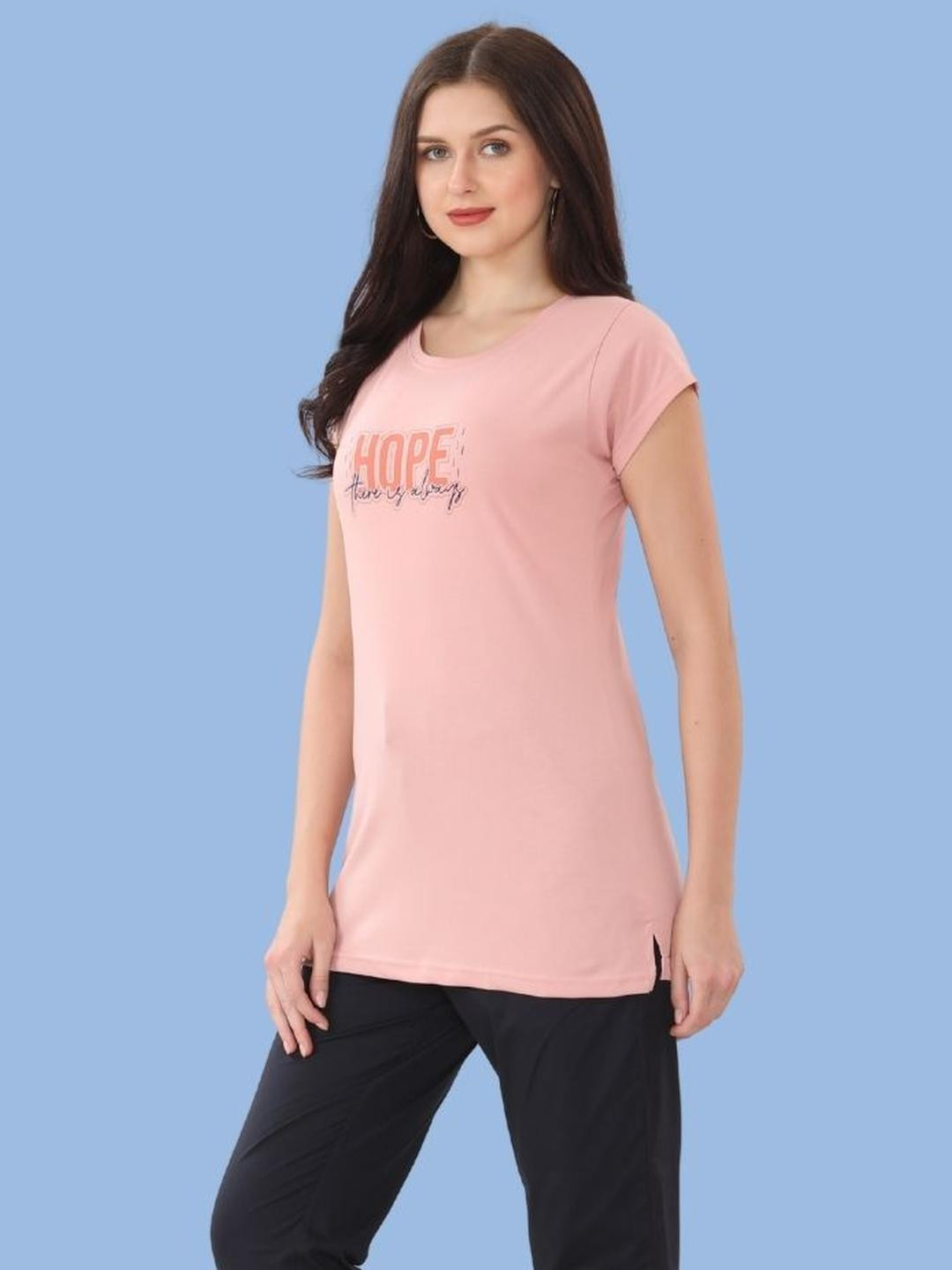 Lango Women's Cotton Long T-Shirt