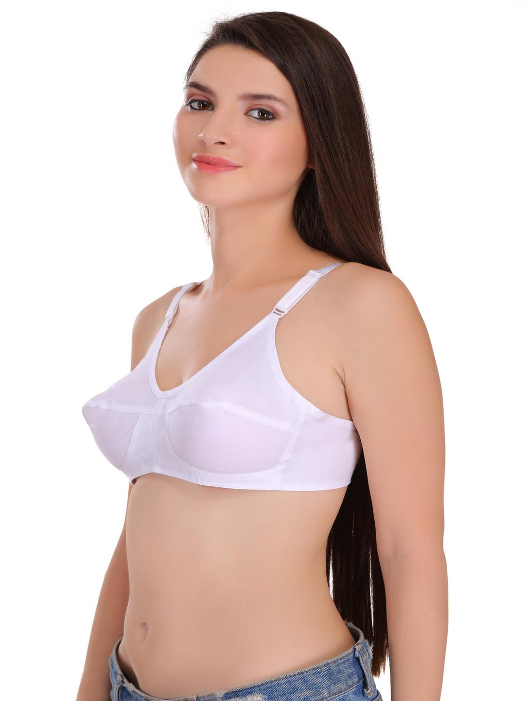 FEATHER LINE Cotton Non-Wired Full Coverage Bra