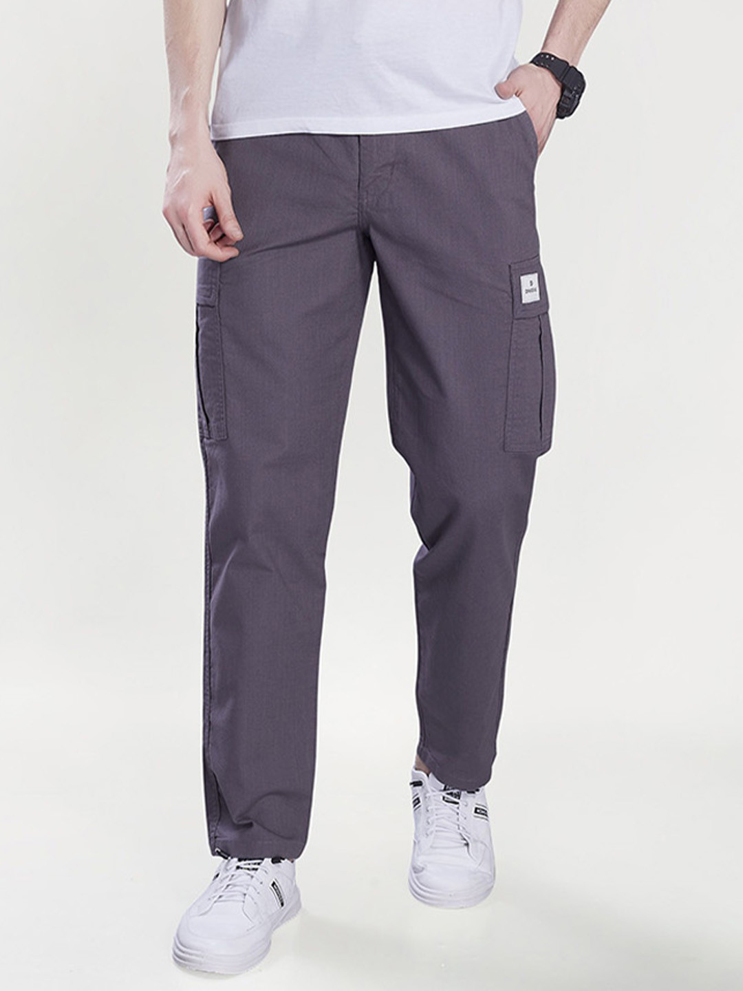DIVISIVE Men Relaxed Straight Leg Easy Wash Relexed Fit Cargos