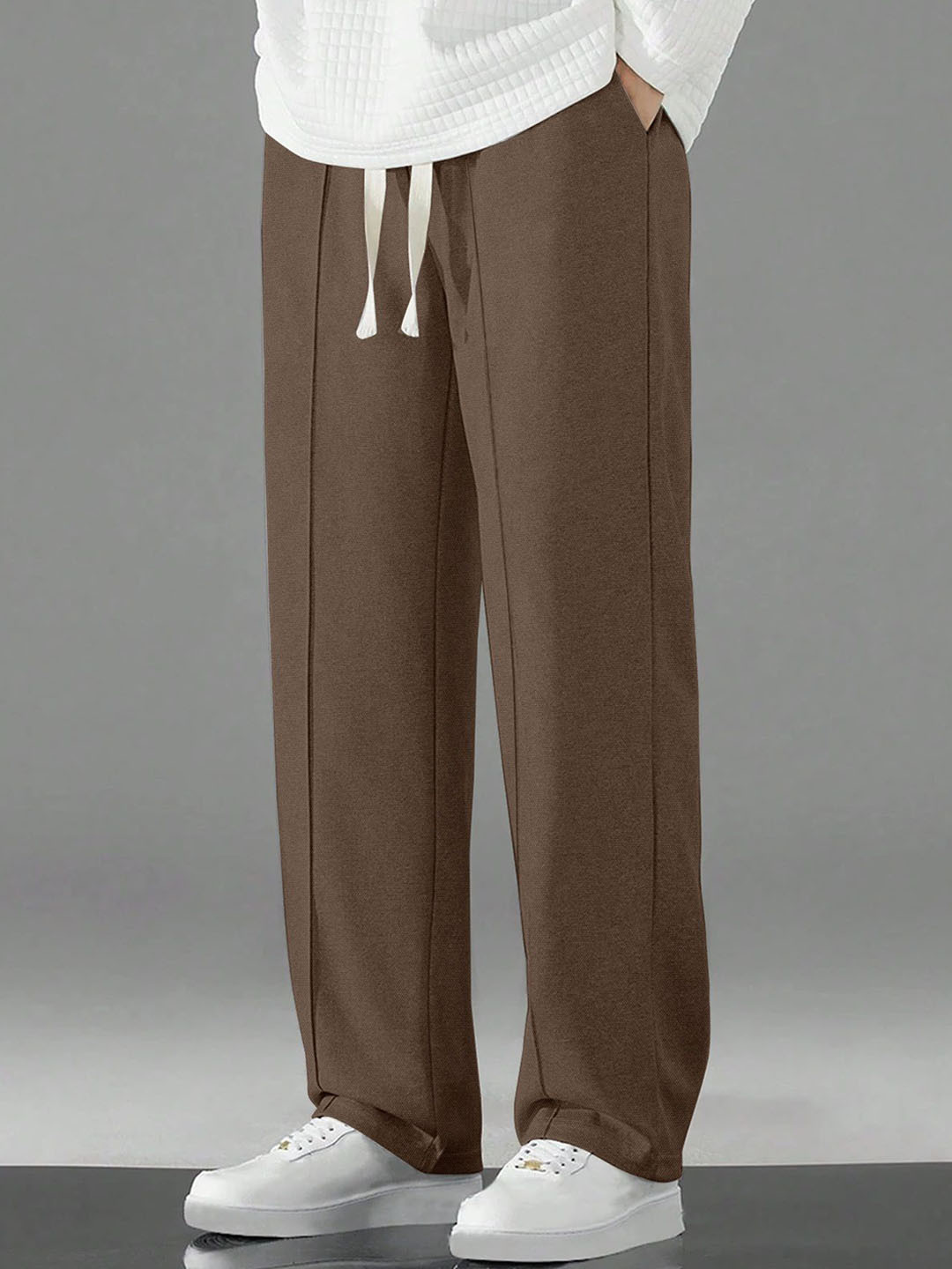 HAPPY KHAJANA Men Loose Fit Mid-Rise Korean Pants