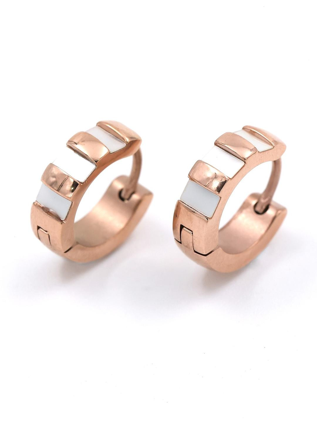 LOLO LePA Rose Gold-Plated Circular Studs Earrings