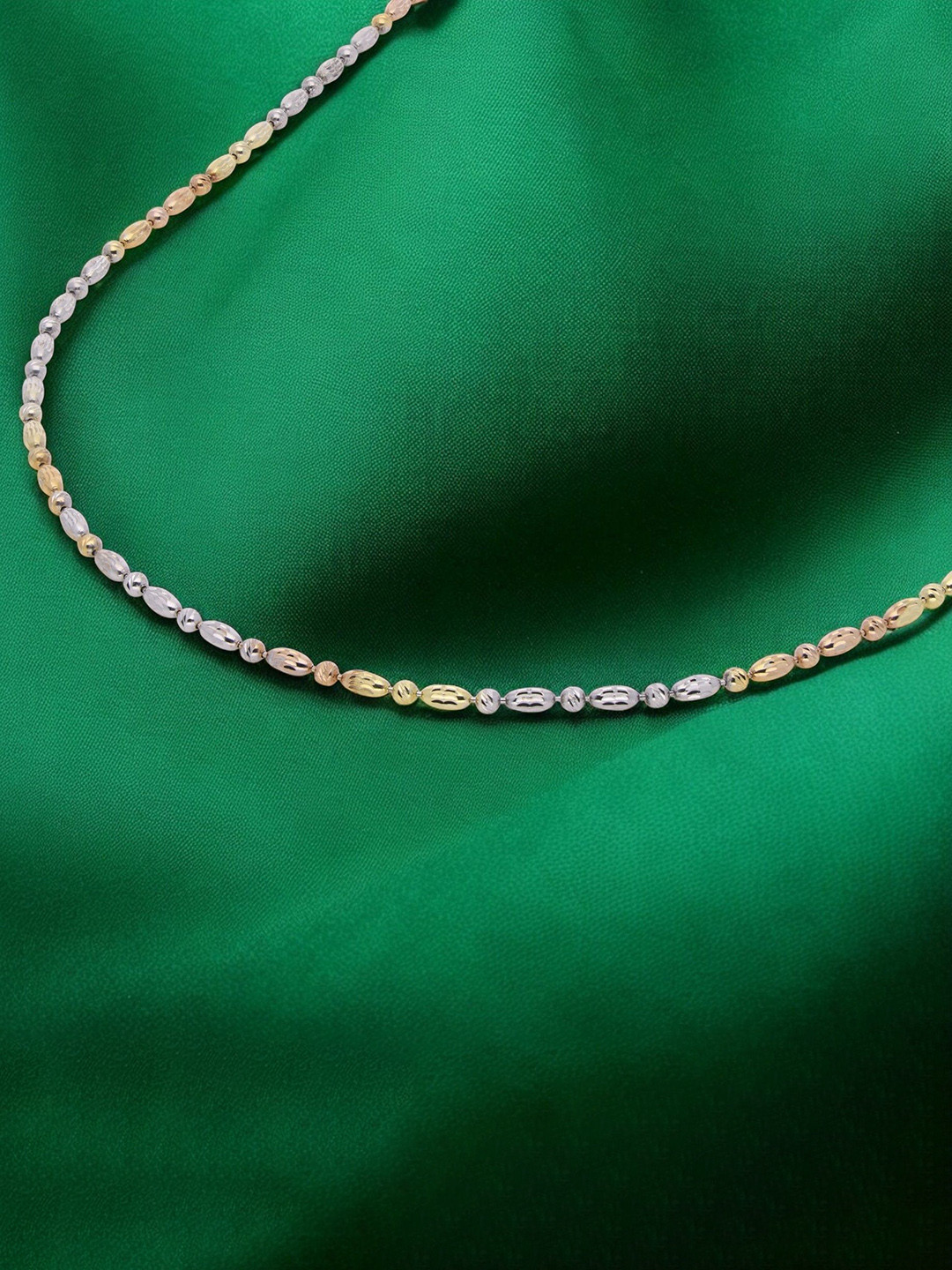 Crash.Club By CKC Silver Plated Ziron Studded Chain