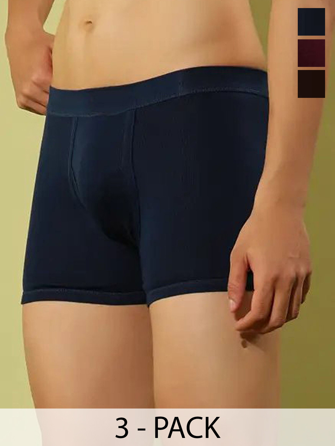 CAVENDERS Men Multi-Coloured Pack of 3 Cotton Briefs