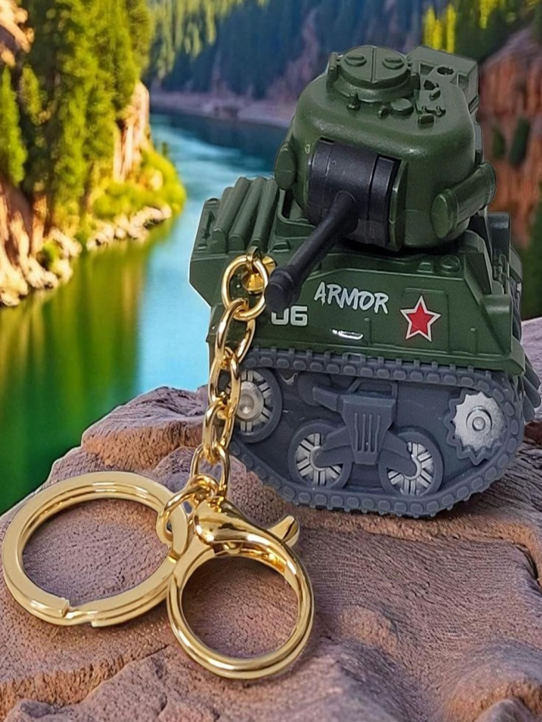 ADOREAL Green Small Tank Keychain