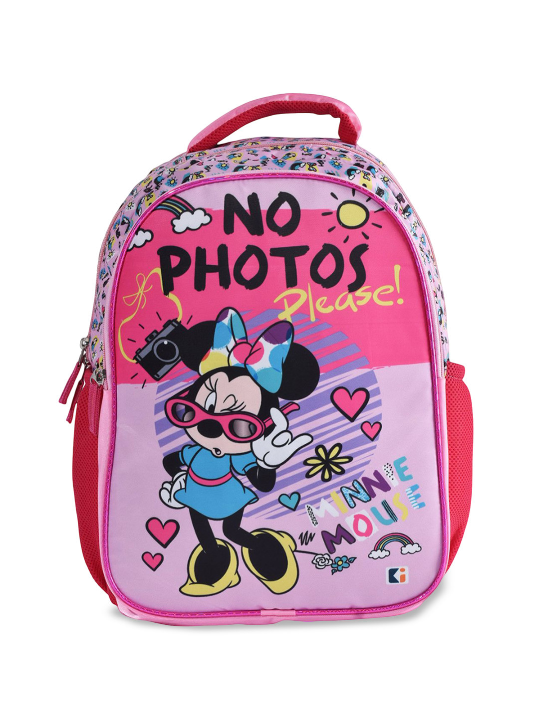 YK Kids Disney Minnie Mouse Graphic Printed School Backpack