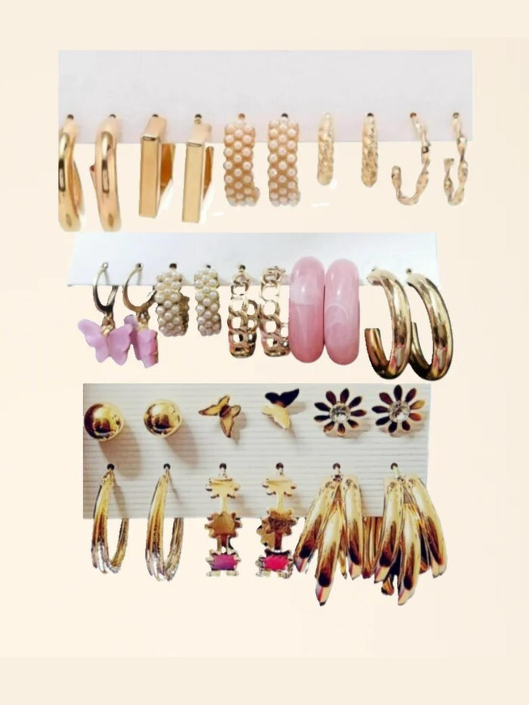 Khusha Creations Gold Stainless Steel Studs