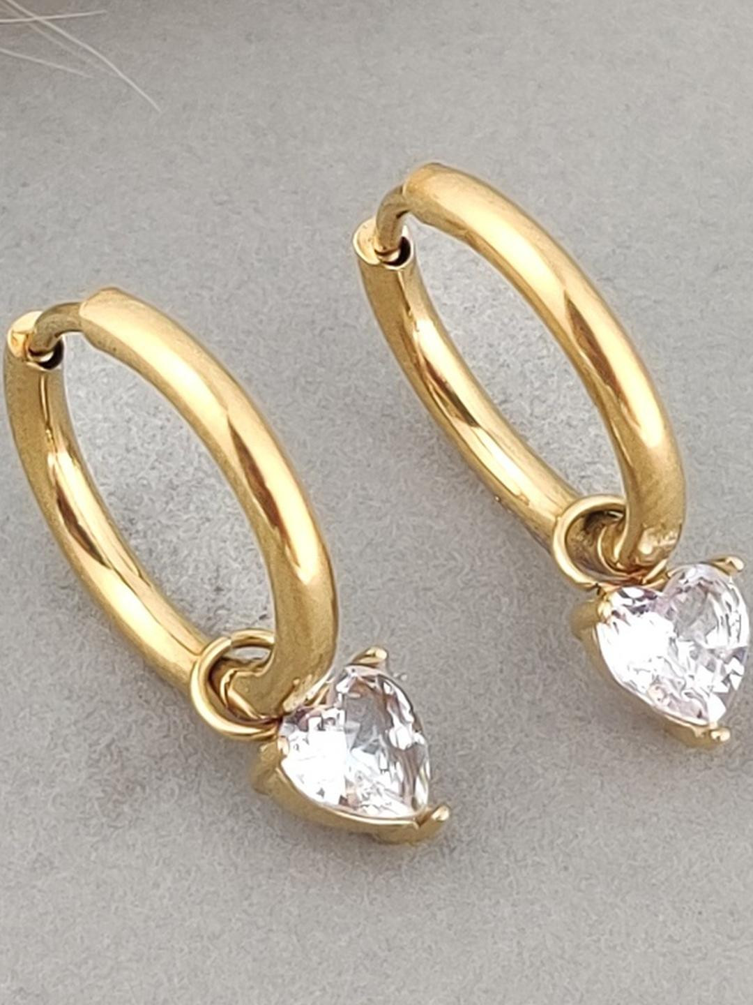 LOLO LePA Women Stainless Steel Gold Plated  Earrings