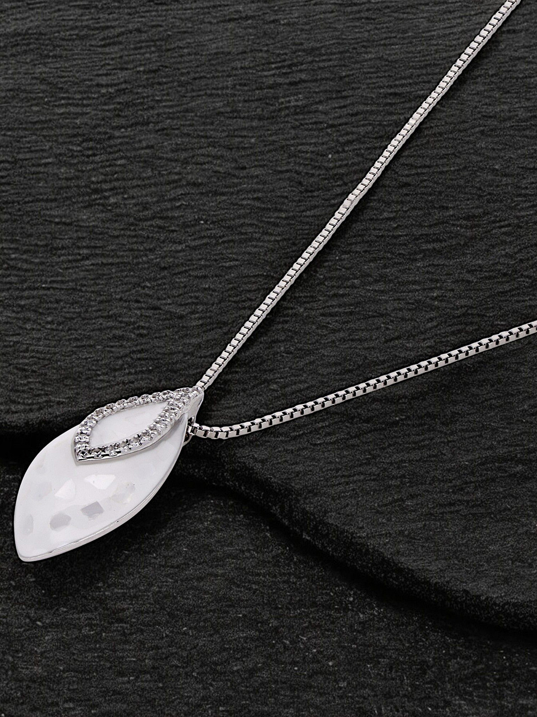 Crash.Club By CKC Silver-Plated Pendant With Chain