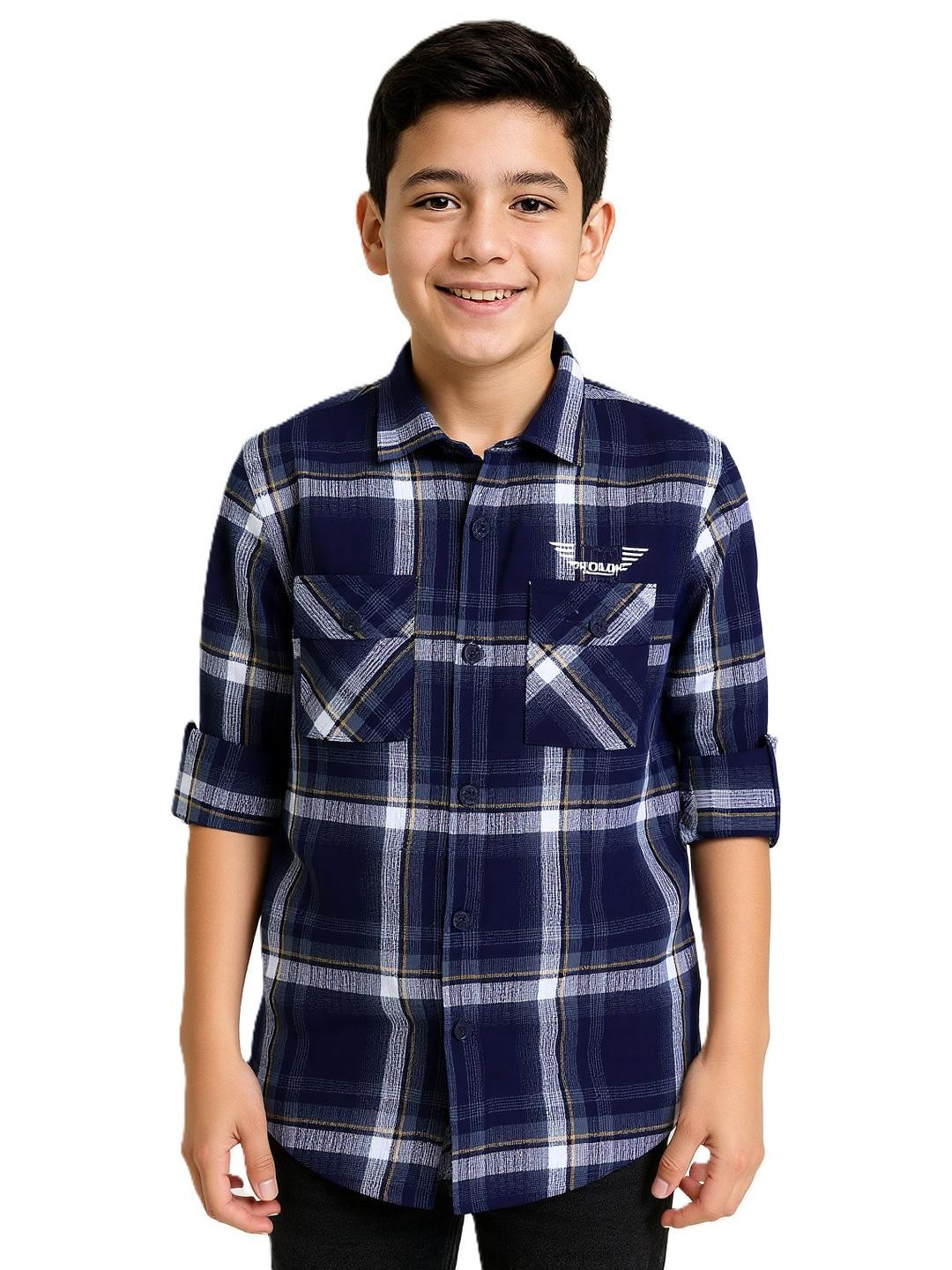 CAVIO Boys Checks Full Sleeve Casual Shirt