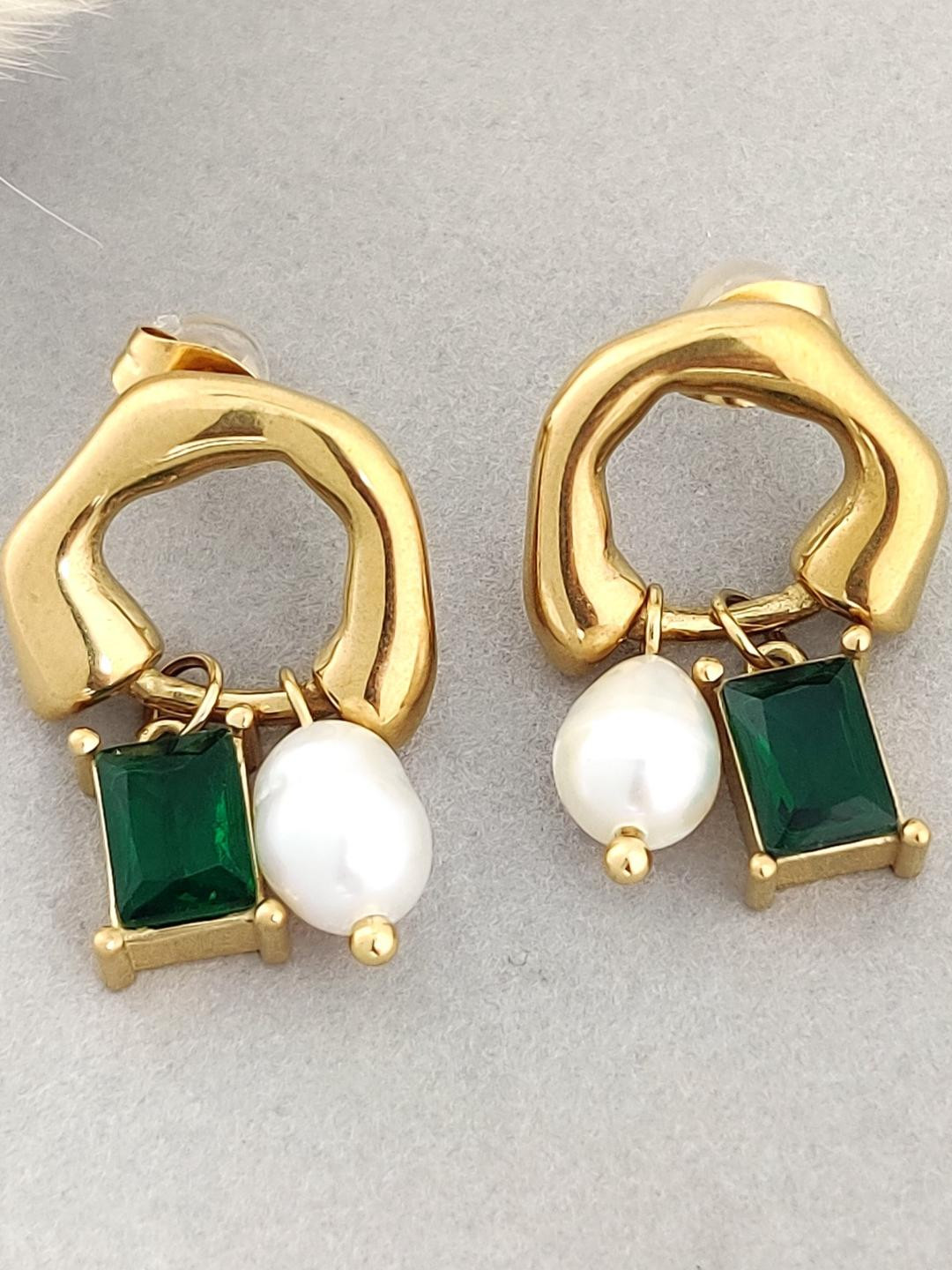 LOLO LePA Gold Plated Stainless Steel Ear Cuff Earrings