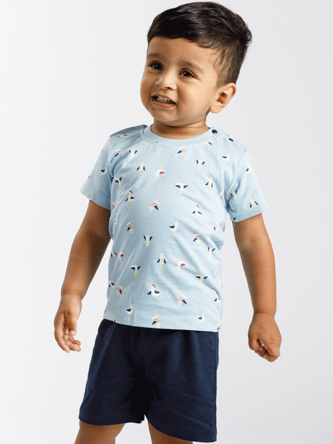 Pubu Boys Printed T-shirt with Shorts
