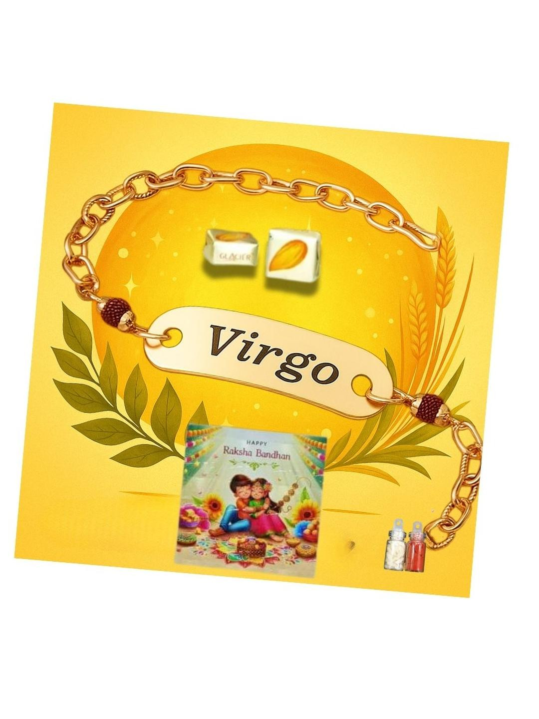 vs club Metal Charm Elasticated Rakhi