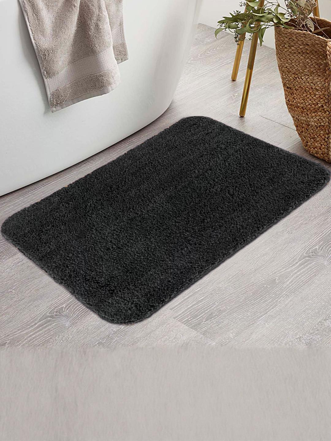 CROWN MATTINGS Grey Microfibre 1400 GSM Super Soft Bath Rug
