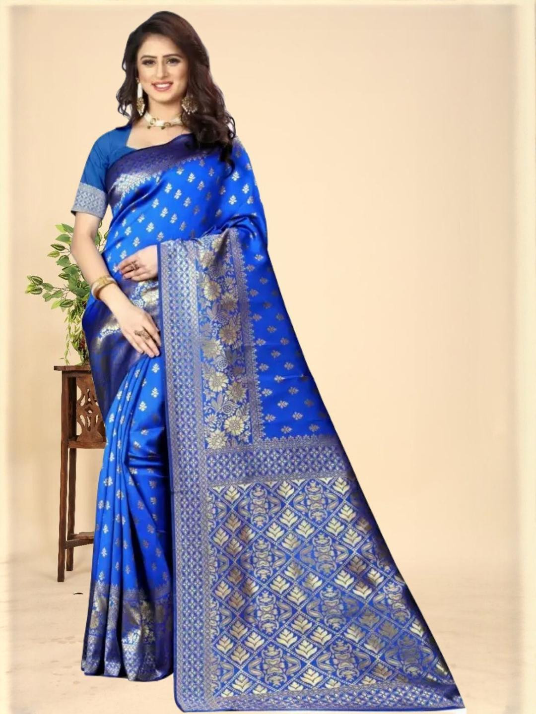 Kevami Fashion Woven Design Zari Kanjivaram Saree