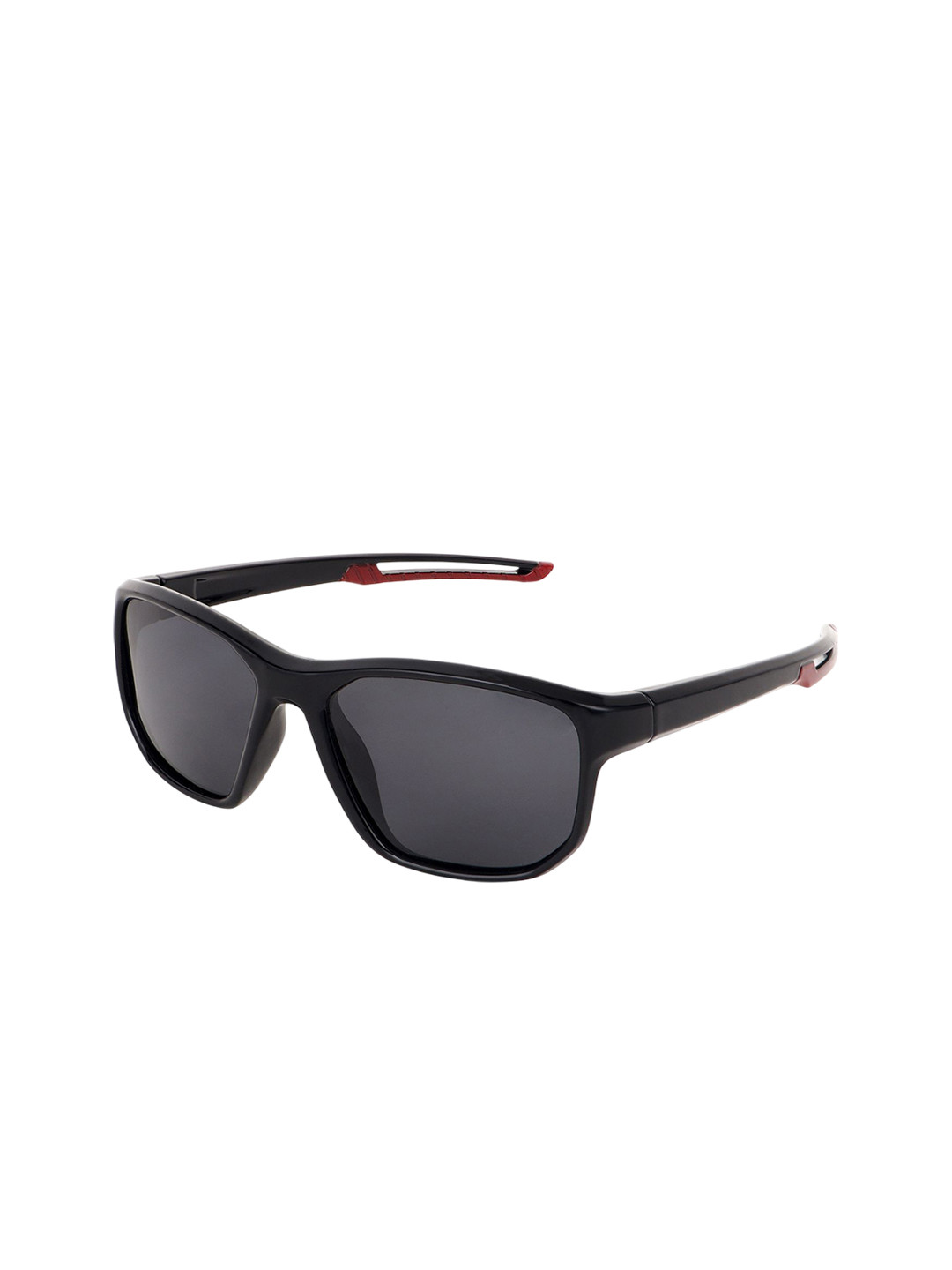 HASHTAG EYEWEAR Men Polarised Lens Rectangle Sunglasses SEWA-1361882-BLK