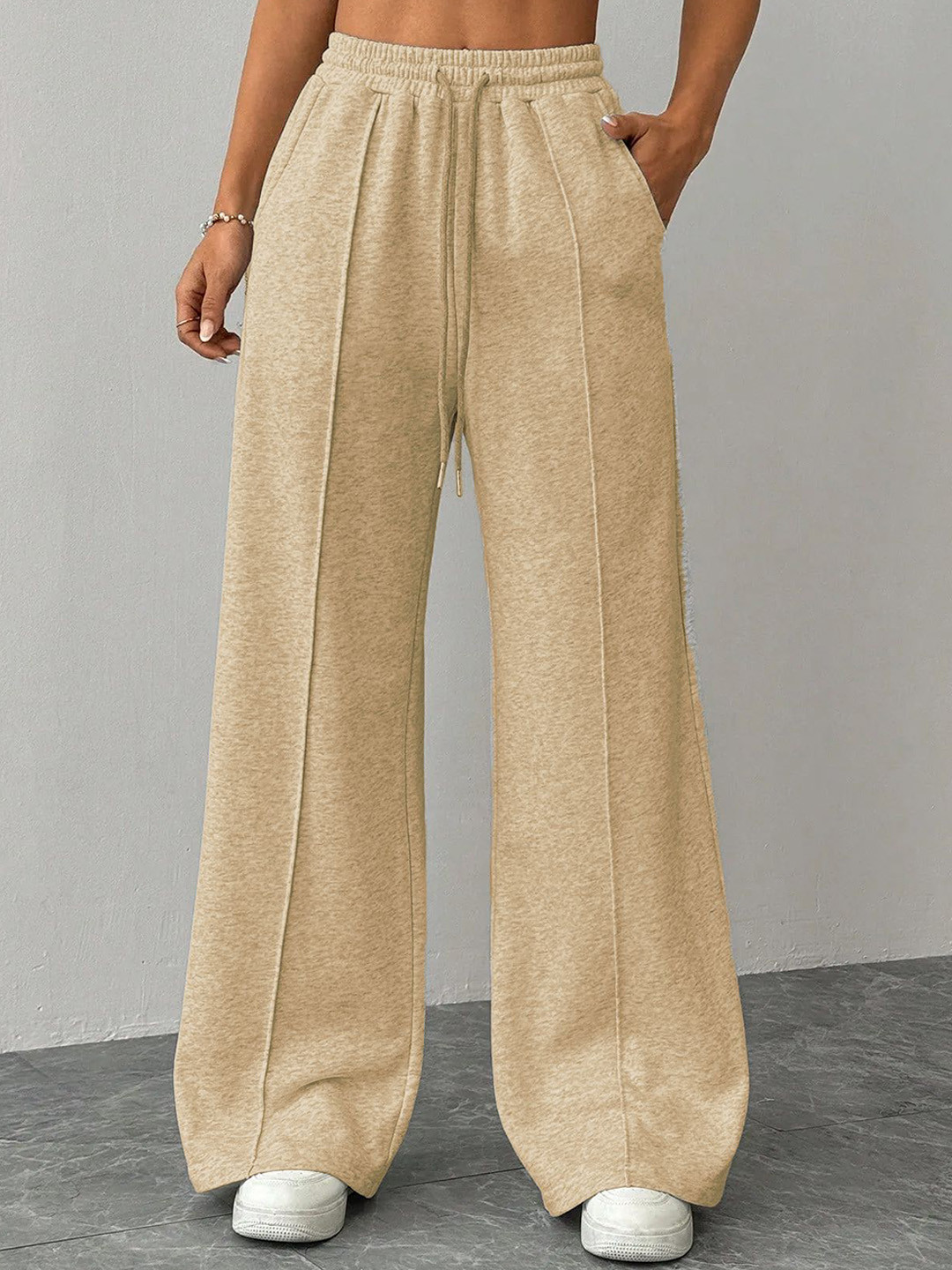 CLOTHINK INDIA Women Relaxed Loose Fit Korean Pants